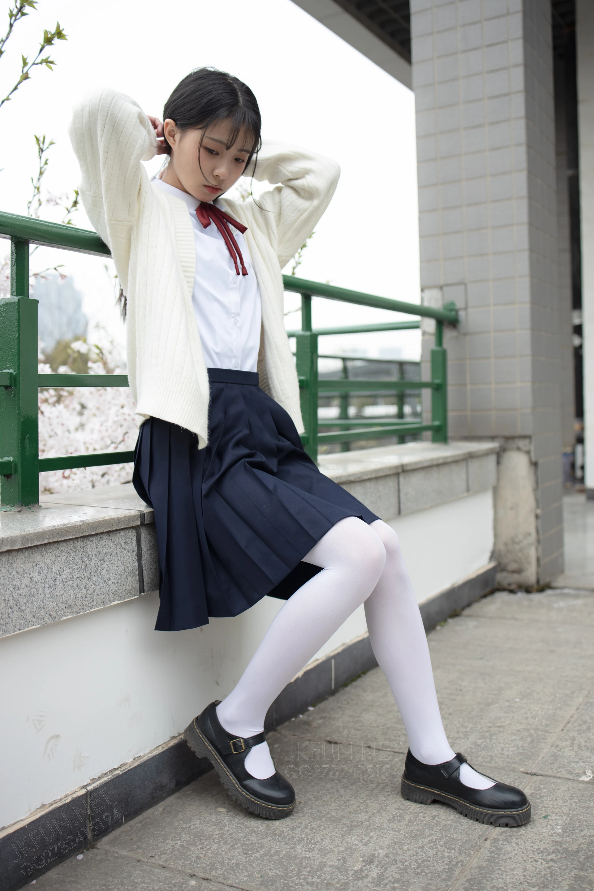 JKFUN-001 [104P1V-2.21G]JKFUN, 制服, 可爱, 学生装, 森萝财团, 白丝, 美腿