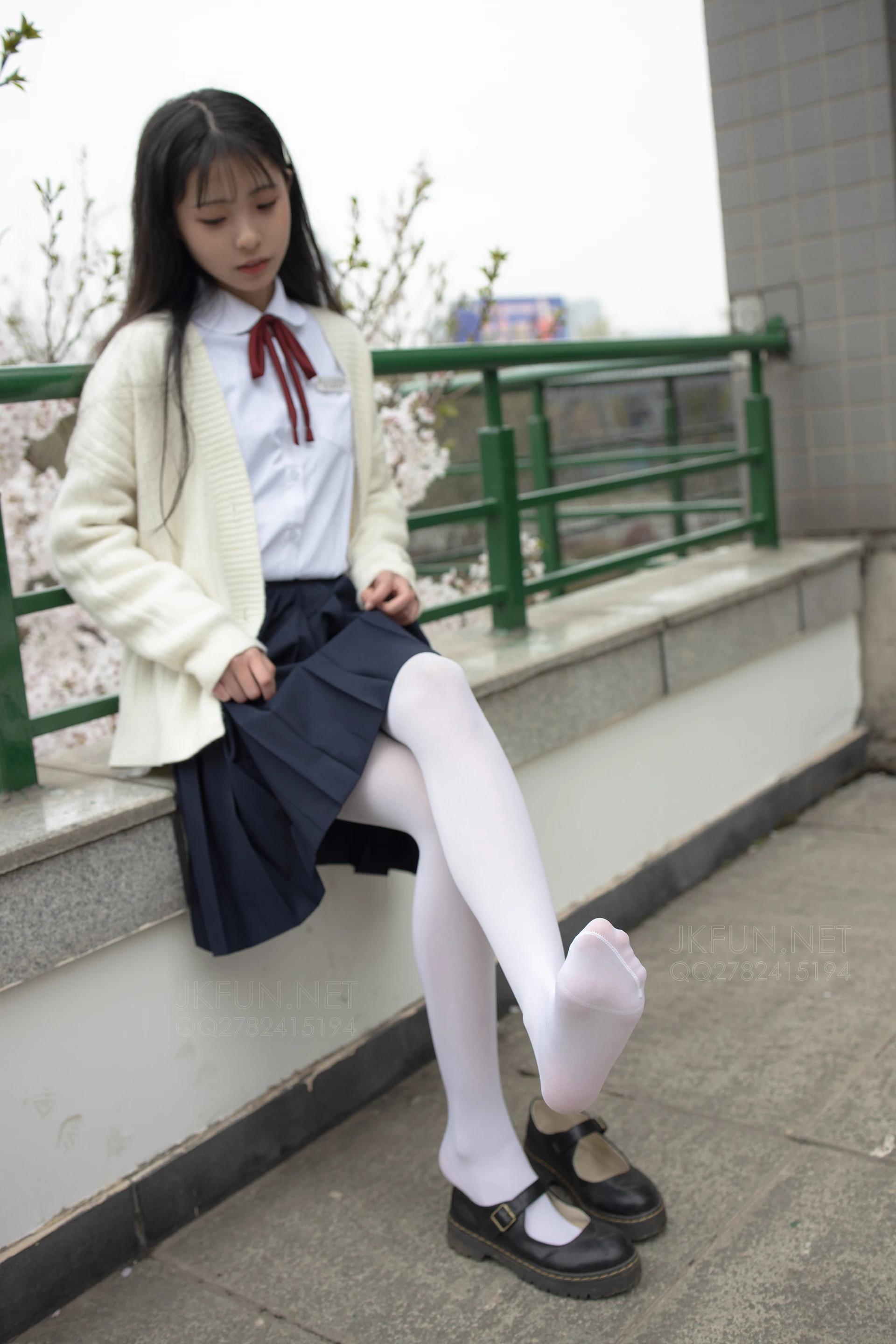 JKFUN-001 [104P1V-2.21G]JKFUN, 制服, 可爱, 学生装, 森萝财团, 白丝, 美腿
