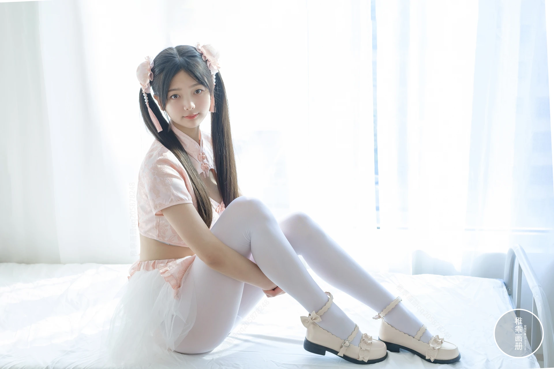 稚乖画册 晴空-09 赤西夜夜 80d白丝 双马尾旗袍 [84P1V-1.29GB]双马尾, 可爱, 旗袍, 晴空, 白丝, 稚乖画册, 美腿, 美足, 赤西夜夜