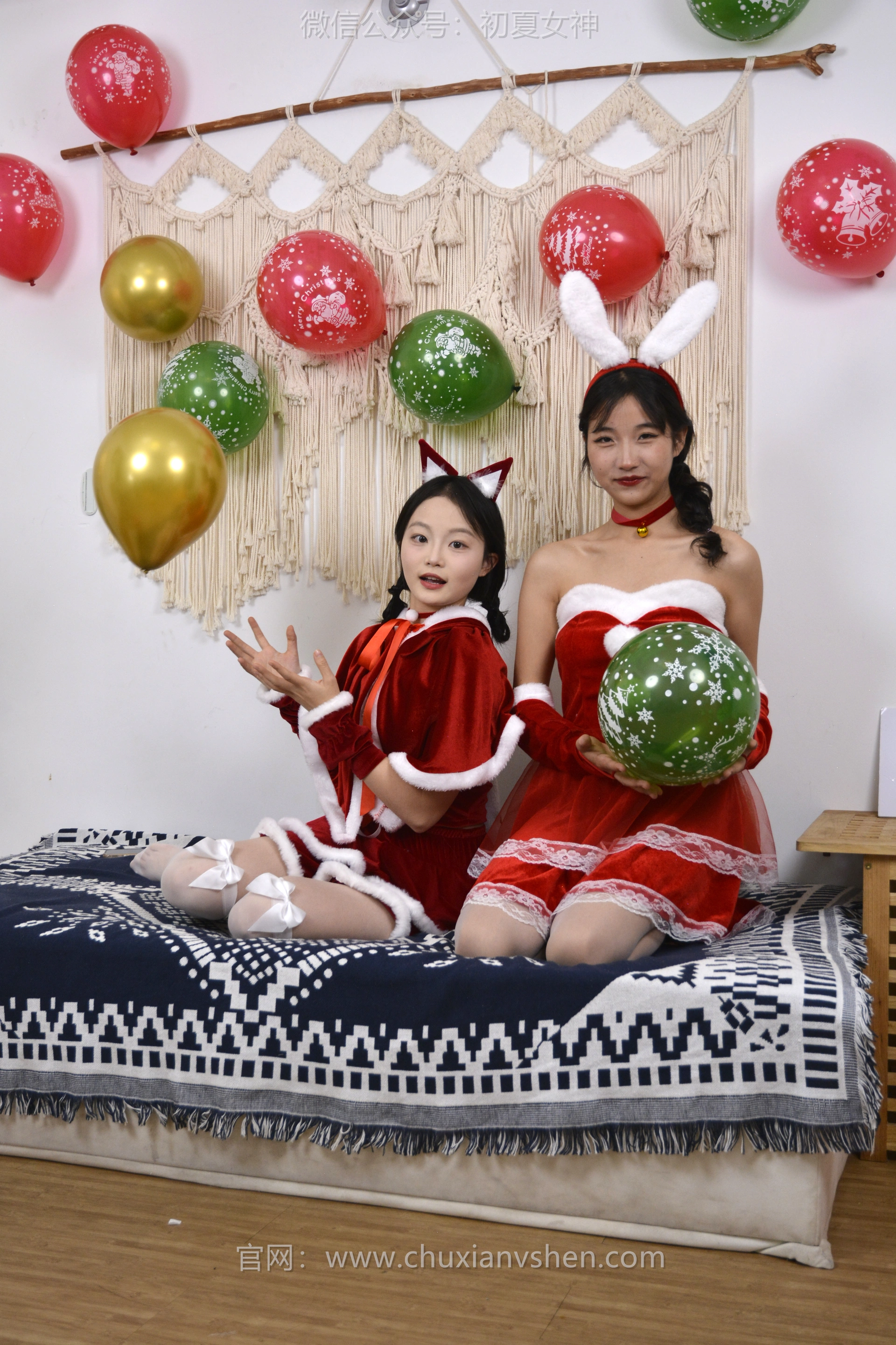 初夏女神 NO.117 点点、双双 圣诞快乐[140P+2V／3.44GB]