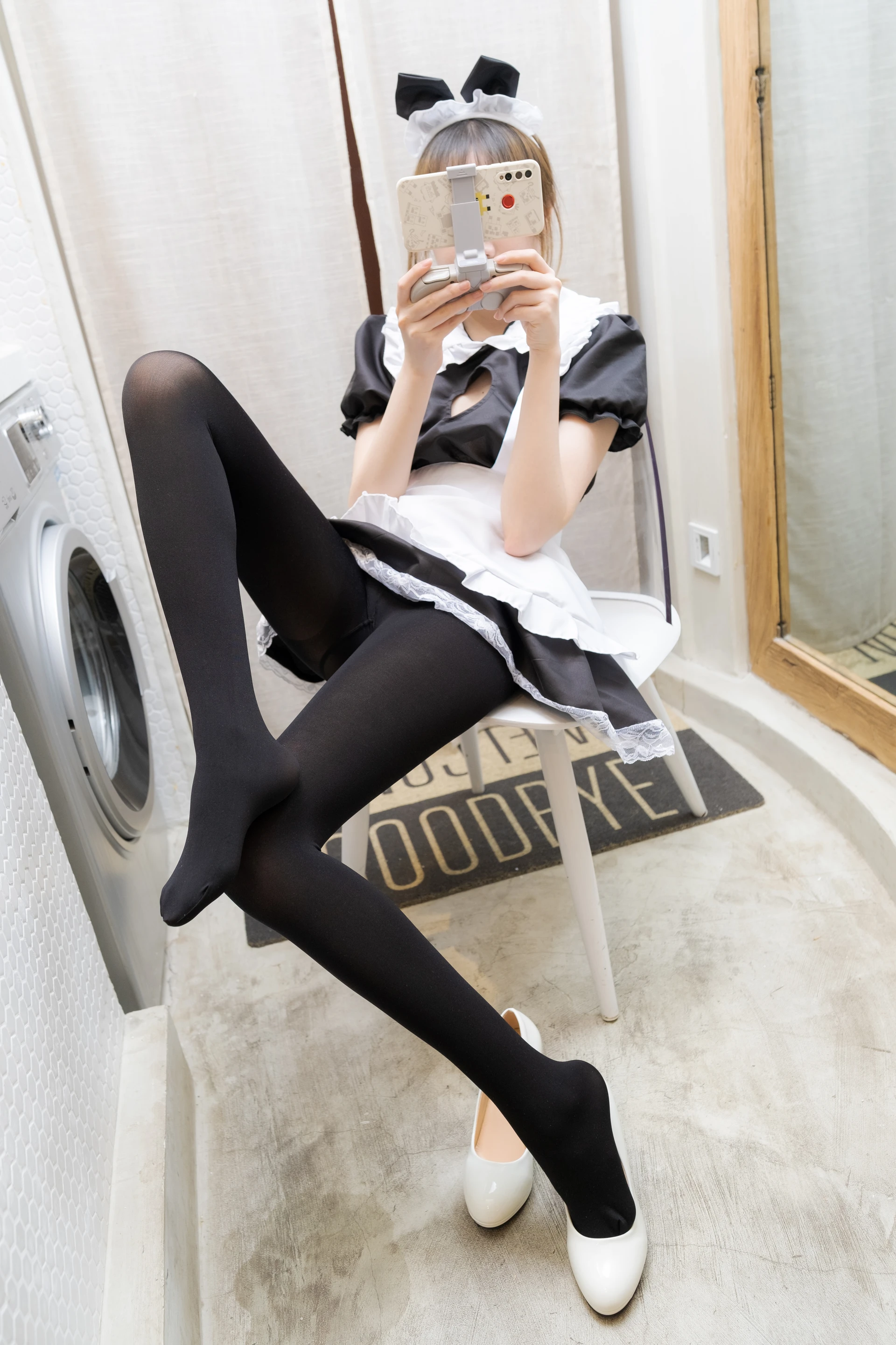 森萝财团 内部VIP系列 微风-05 黑丝高跟女仆装 [117P1V-3.5G]