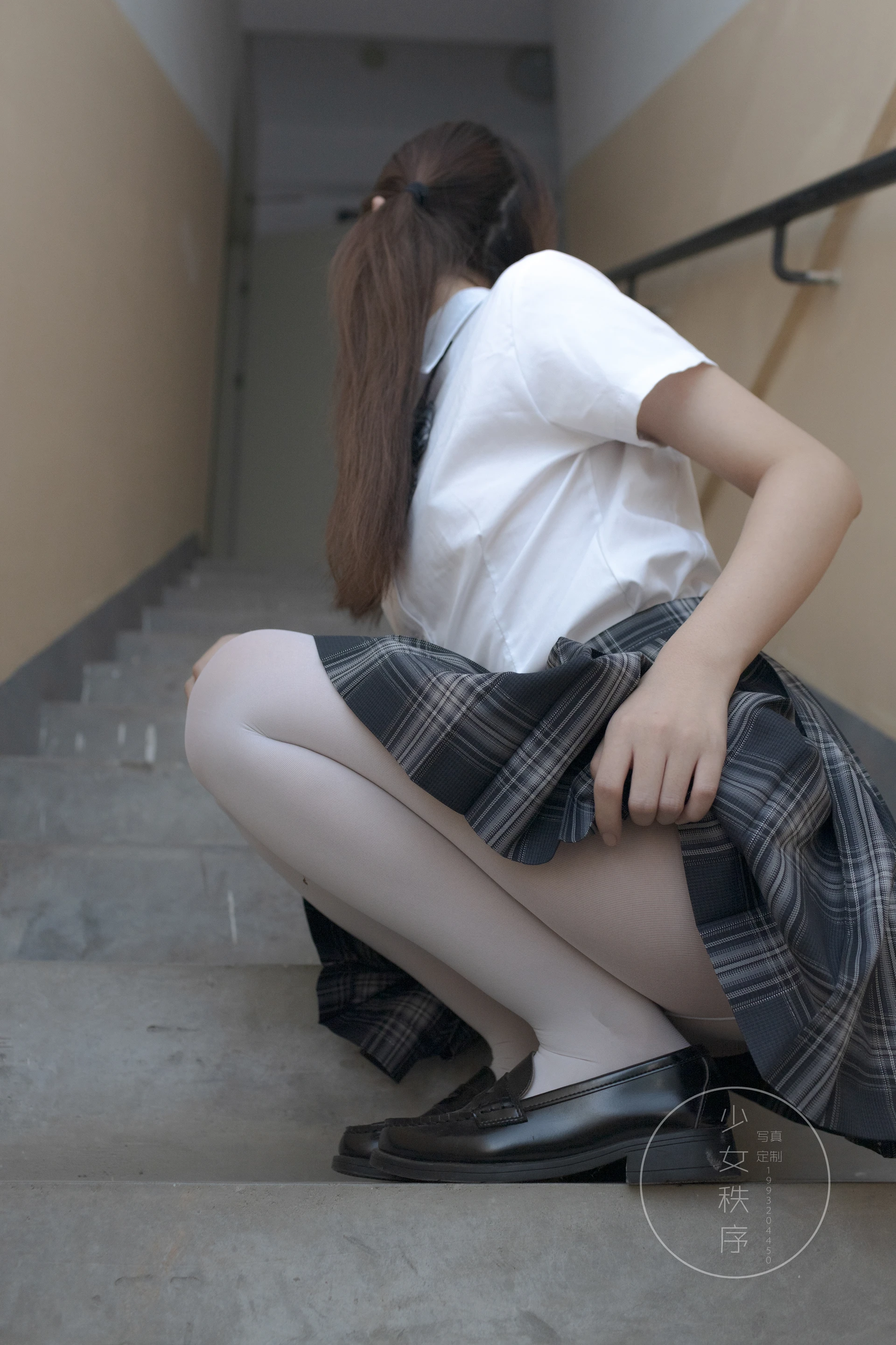 少女秩序 内部定制 NO.04 双马尾白丝JK制服 [61P-955M]JK制服, 双马尾, 少女秩序, 白丝, 美腿, 美足