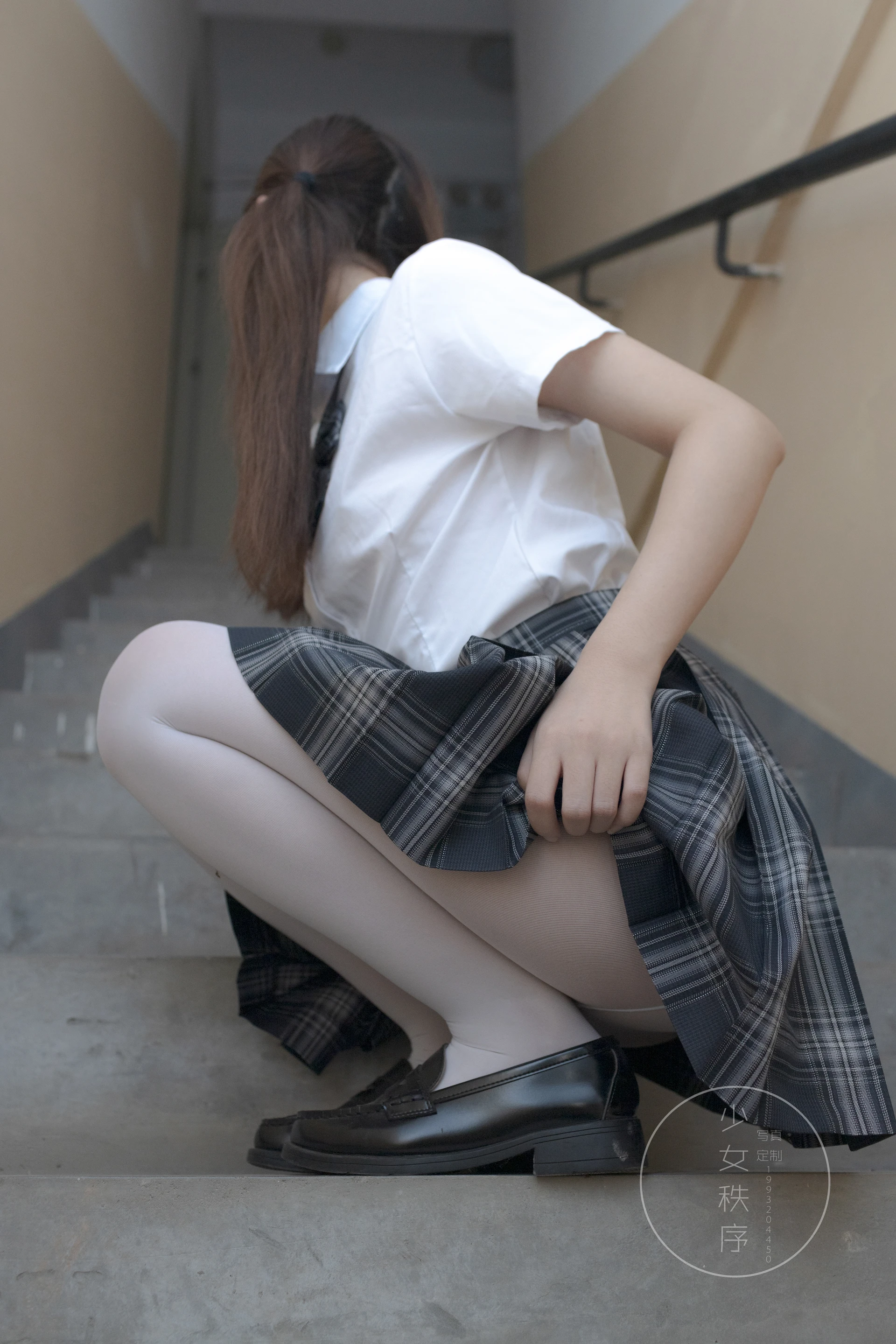 少女秩序 内部定制 NO.04 双马尾白丝JK制服 [61P-955M]JK制服, 双马尾, 少女秩序, 白丝, 美腿, 美足