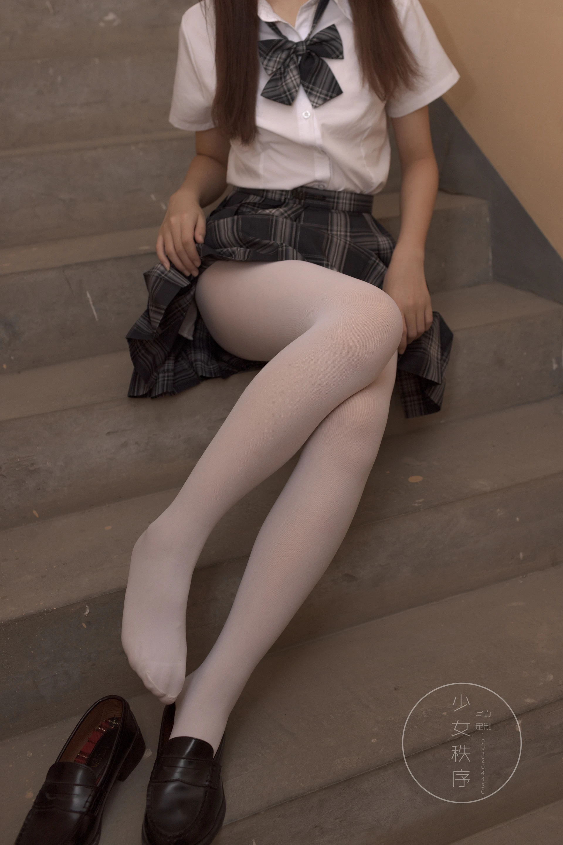少女秩序 内部定制 NO.04 双马尾白丝JK制服 [61P-955M]JK制服, 双马尾, 少女秩序, 白丝, 美腿, 美足