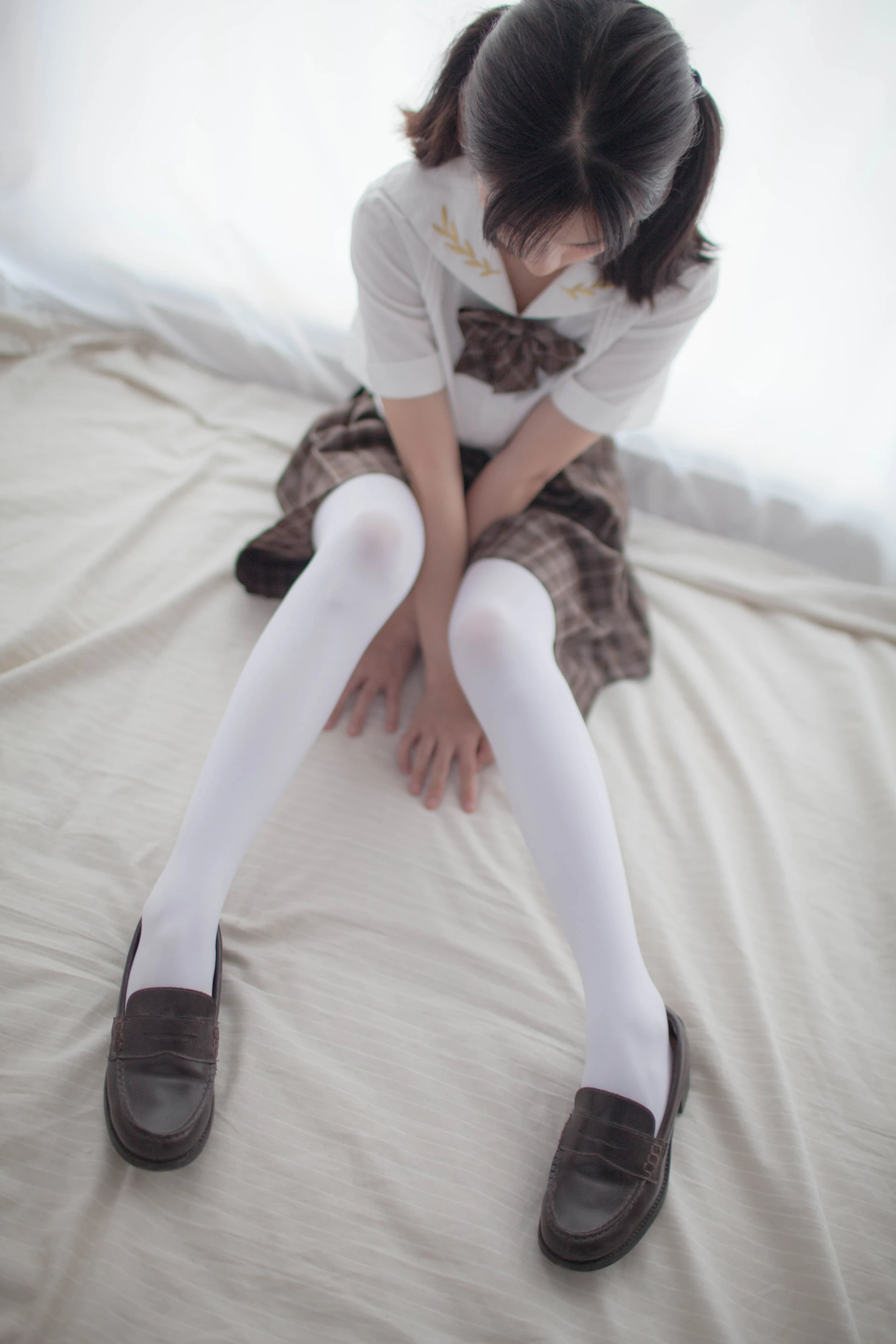 少女秩序 VOL.07 格子短裙的诱惑 白丝双马尾[51P-120.9M] JK制服, 双马尾, 少女秩序, 白丝, 美腿, 美足
