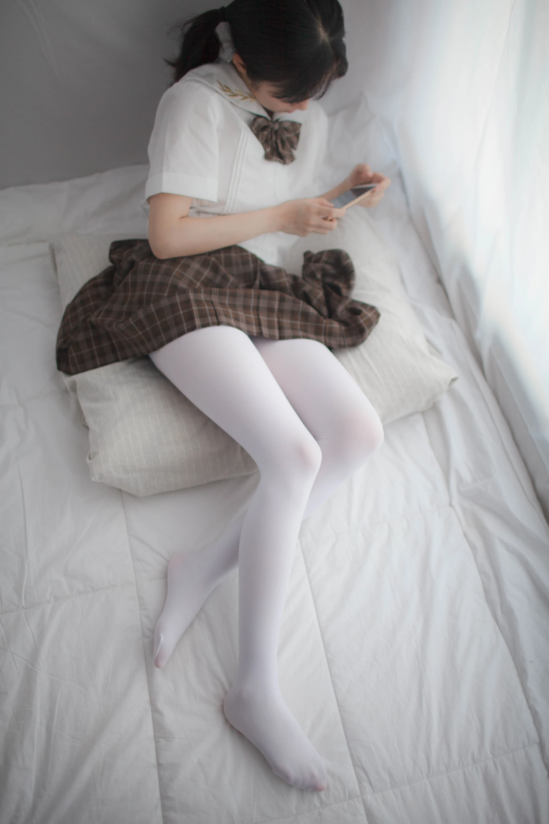 少女秩序 VOL.07 格子短裙的诱惑 白丝双马尾[51P-120.9M] JK制服, 双马尾, 少女秩序, 白丝, 美腿, 美足
