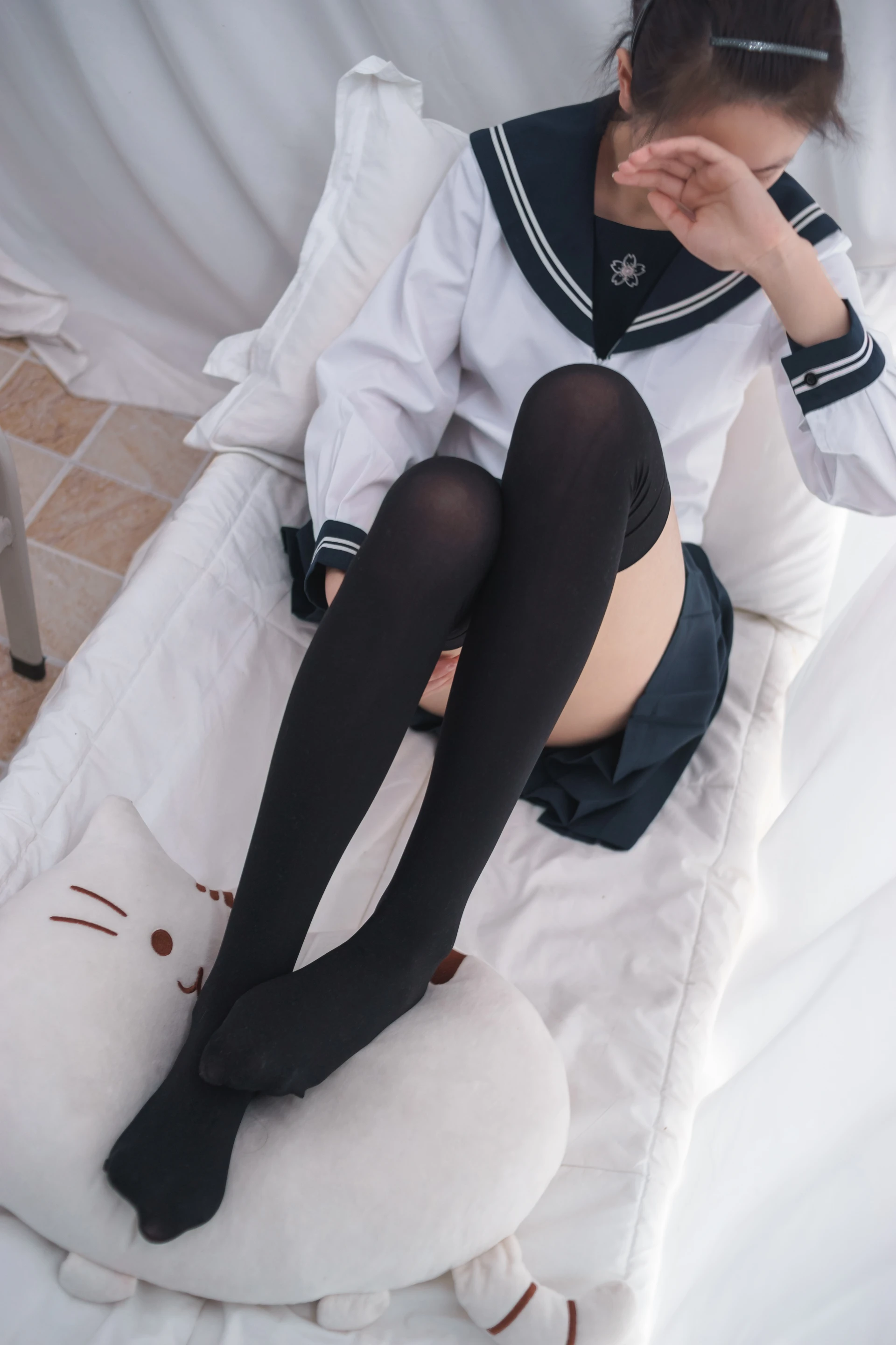 轻兰映画 VOL.013 [56P-439M]可爱, 学生装, 美腿, 轻兰映画, 黑丝