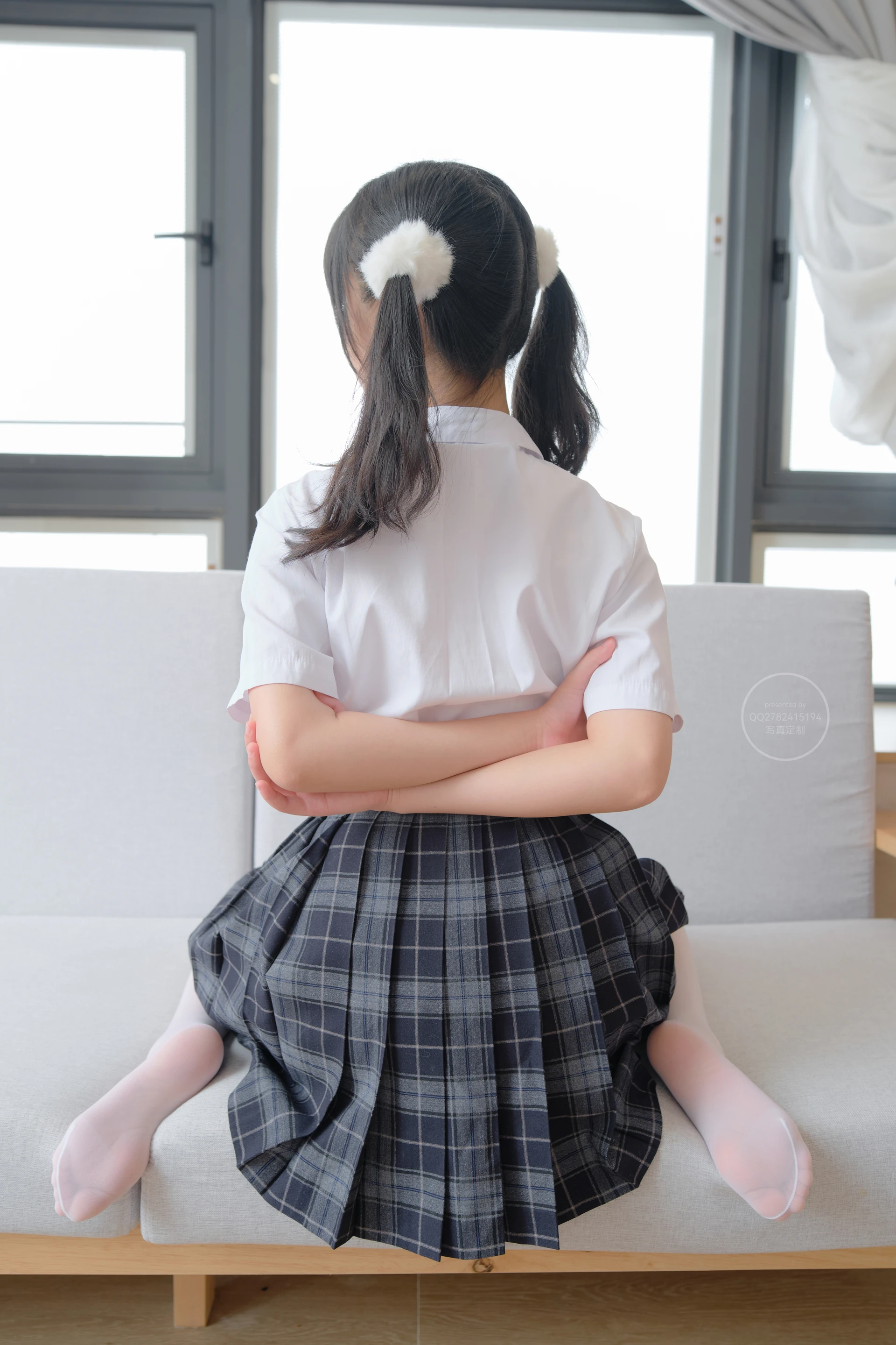 森萝财团 有料-48 双马尾白丝JK制服 13D+80D [139P2V-4.68G]JK制服, 双马尾, 有料, 森萝财团, 白丝, 美腿, 美足