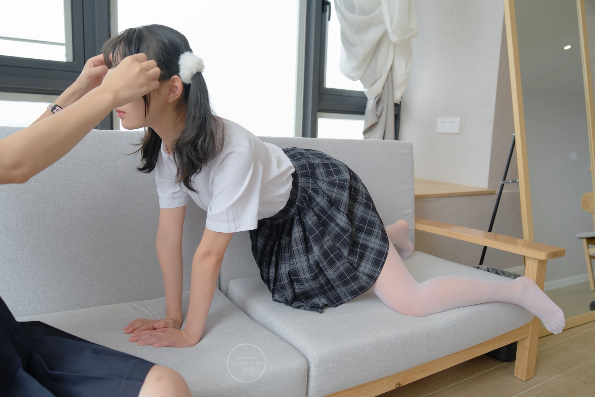 森萝财团 有料-48 双马尾白丝JK制服 13D+80D [139P2V-4.68G]JK制服, 双马尾, 有料, 森萝财团, 白丝, 美腿, 美足