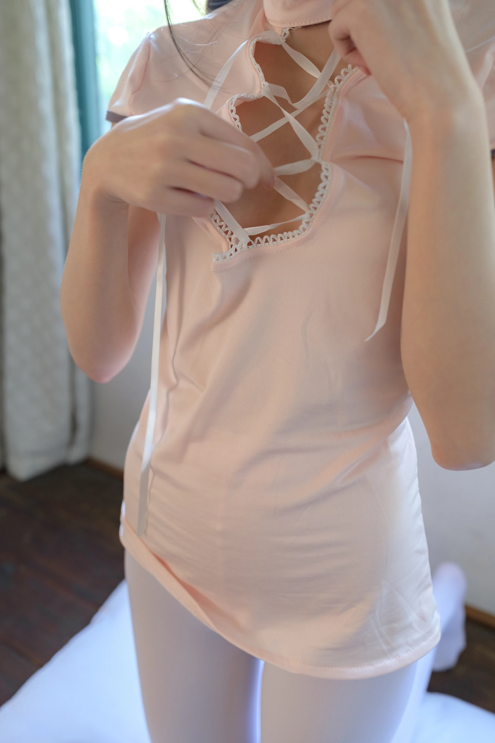 森萝财团 内部VIP系列 雏菊-06 白丝+肉丝 双马尾 [125P1V-5.2GB]