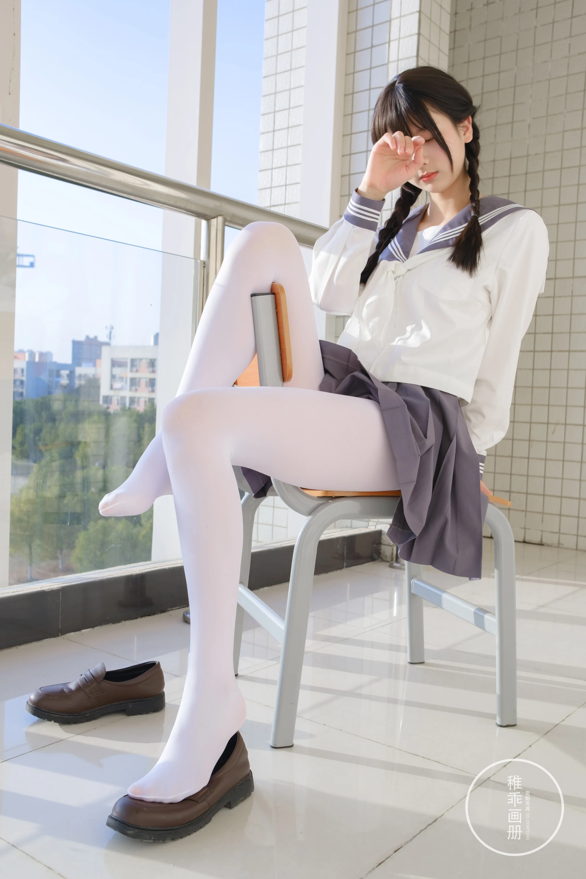 稚乖画册 晴空-03 赤西夜夜 白丝双马尾JK制服 [71P1V-0.99GB]JK, JK制服, 双马尾, 可爱, 晴空, 白丝, 稚乖画册, 美腿, 美足, 赤西夜夜