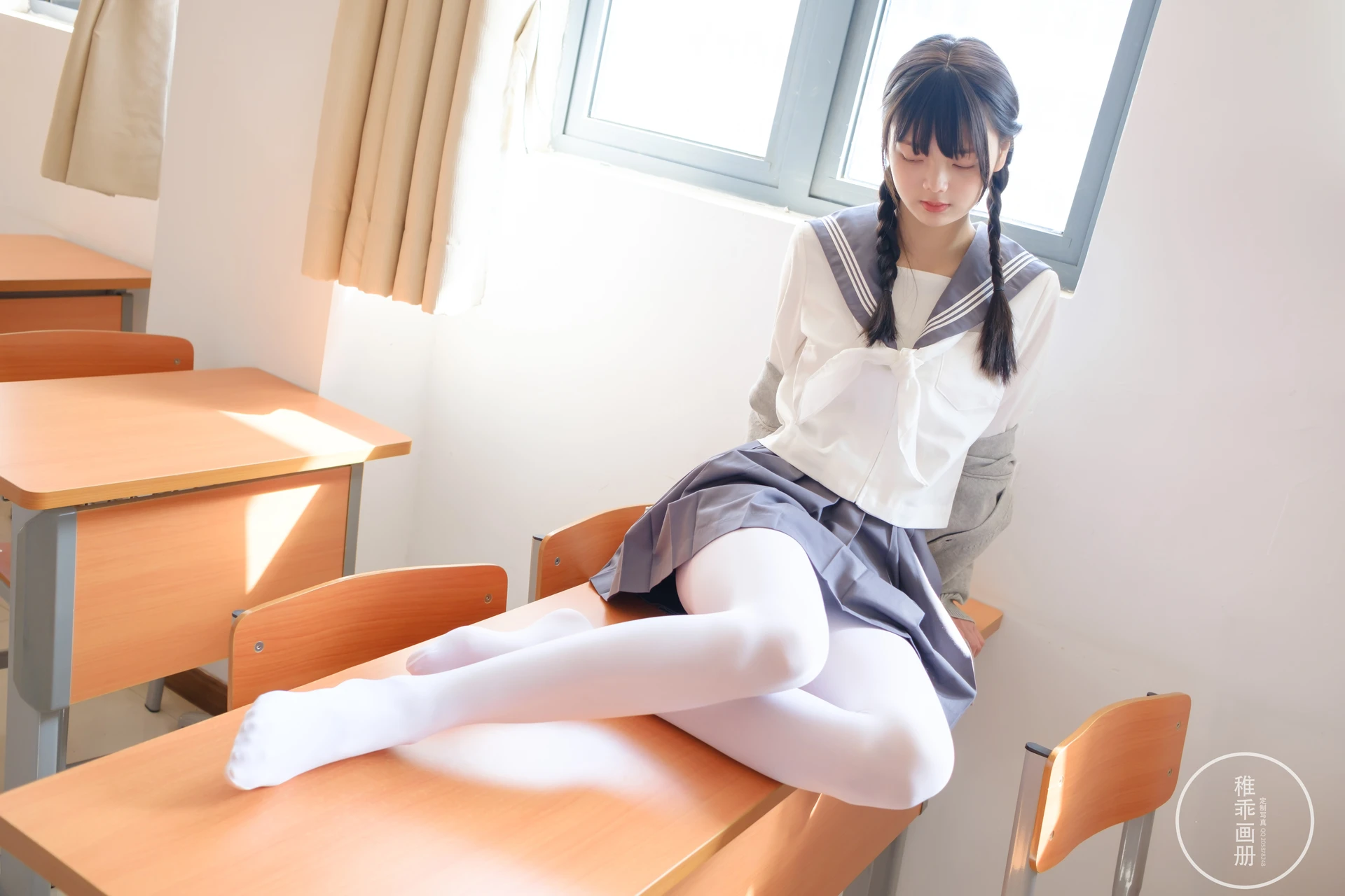 稚乖画册 晴空-03 赤西夜夜 白丝双马尾JK制服 [71P1V-0.99GB]JK, JK制服, 双马尾, 可爱, 晴空, 白丝, 稚乖画册, 美腿, 美足, 赤西夜夜