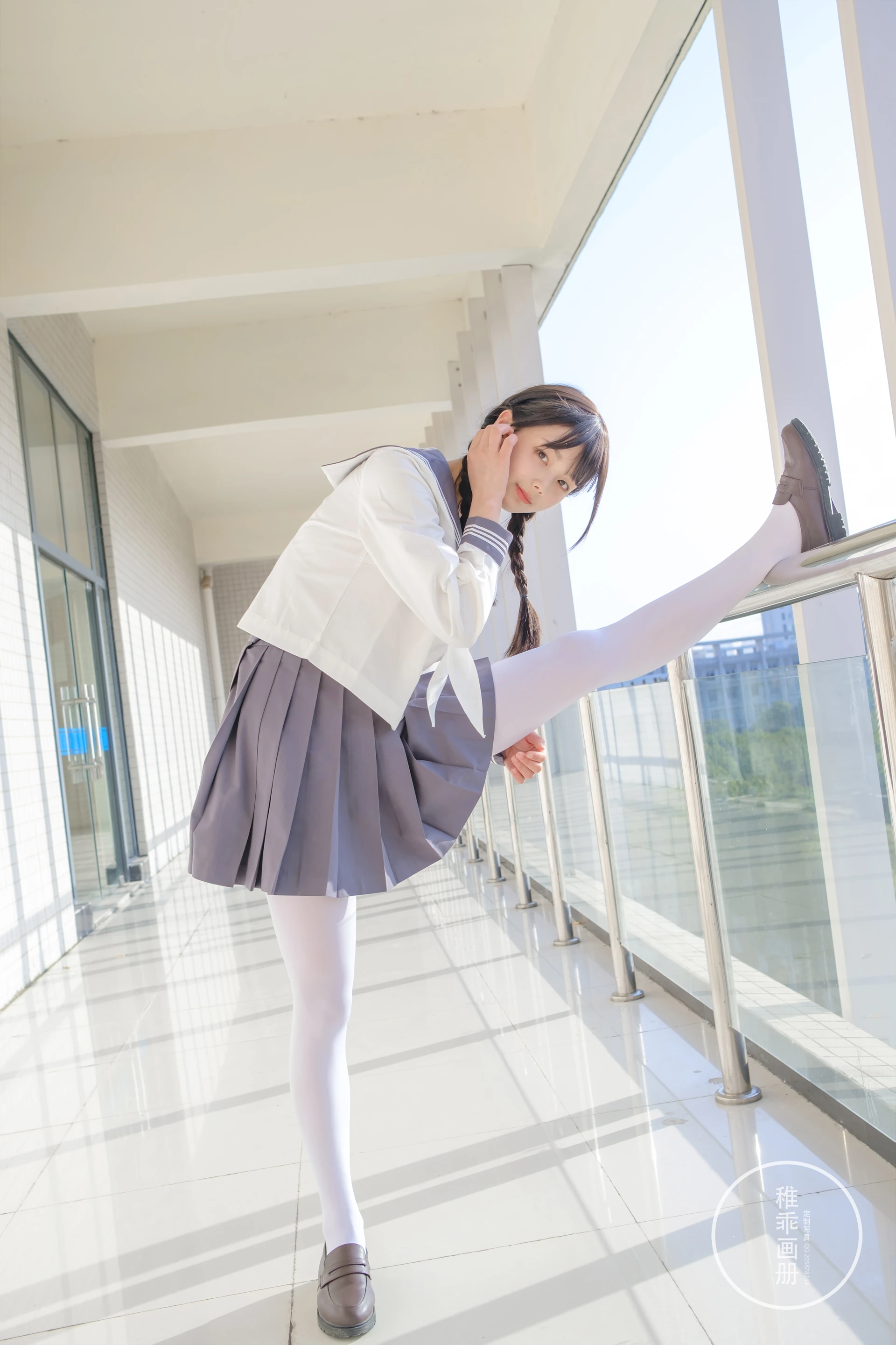 稚乖画册 晴空-03 赤西夜夜 白丝双马尾JK制服 [71P1V-0.99GB]JK, JK制服, 双马尾, 可爱, 晴空, 白丝, 稚乖画册, 美腿, 美足, 赤西夜夜