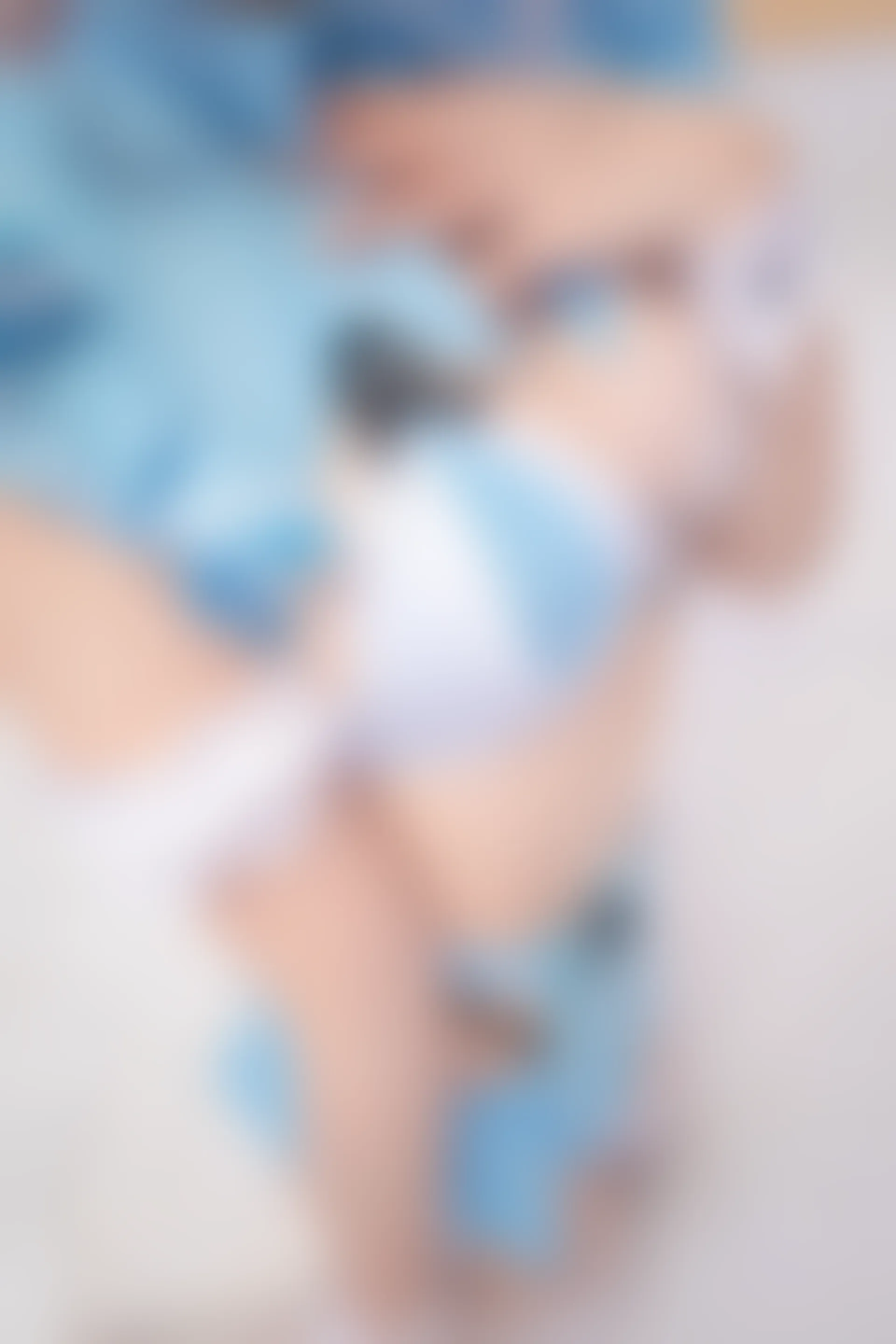 神楽坂真冬 第四季 序号1：《蓝调女仆》 [75P-188MB]内衣, 双马尾, 女仆, 白丝, 神楽坂真冬, 美腿, 美足, 高跟鞋