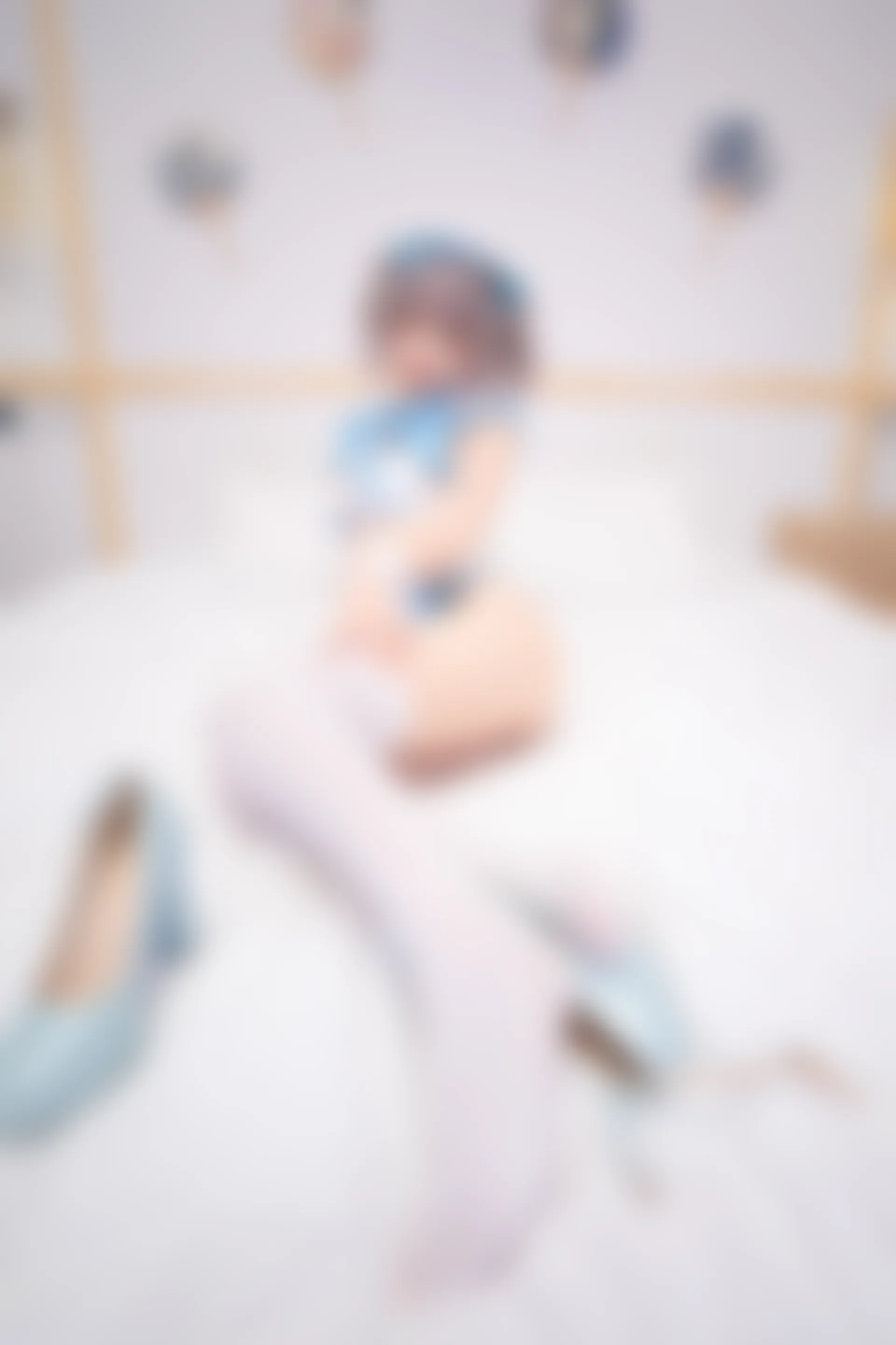 神楽坂真冬 第四季 序号1：《蓝调女仆》 [75P-188MB]内衣, 双马尾, 女仆, 白丝, 神楽坂真冬, 美腿, 美足, 高跟鞋