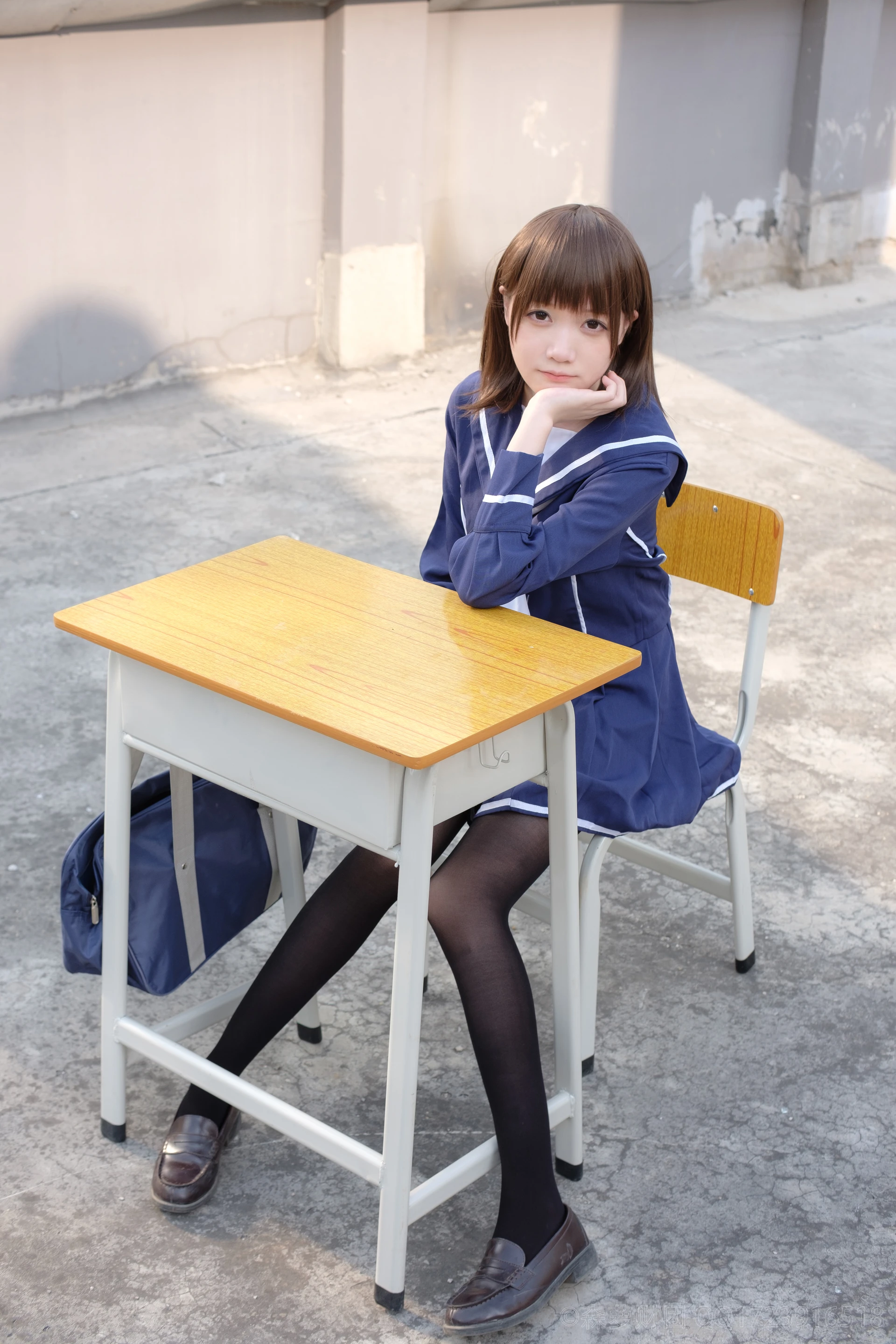 森萝财团 X-043 [110P1V-2.12G]Aika, 制服, 学生装, 森萝财团, 美腿, 黑丝