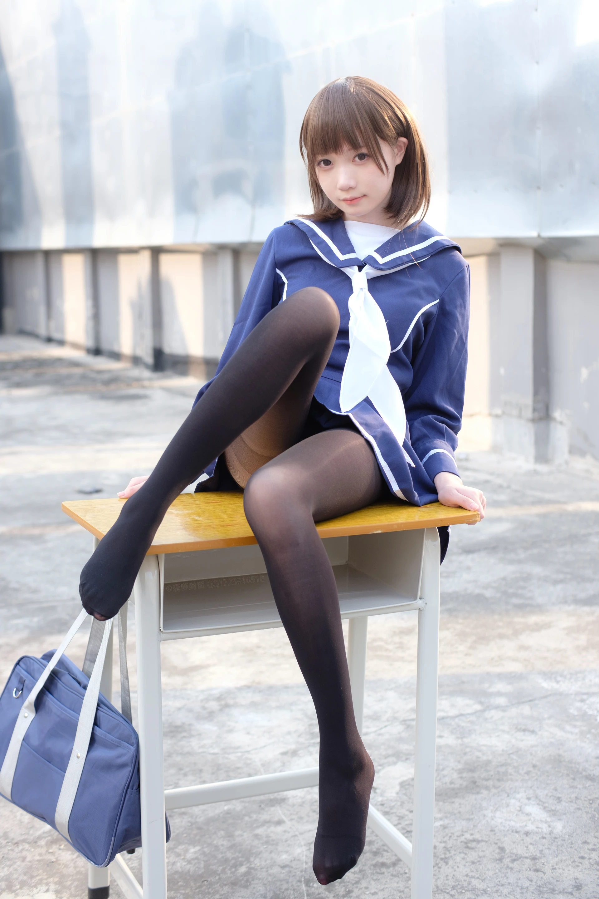 森萝财团 X-043 [110P1V-2.12G]Aika, 制服, 学生装, 森萝财团, 美腿, 黑丝