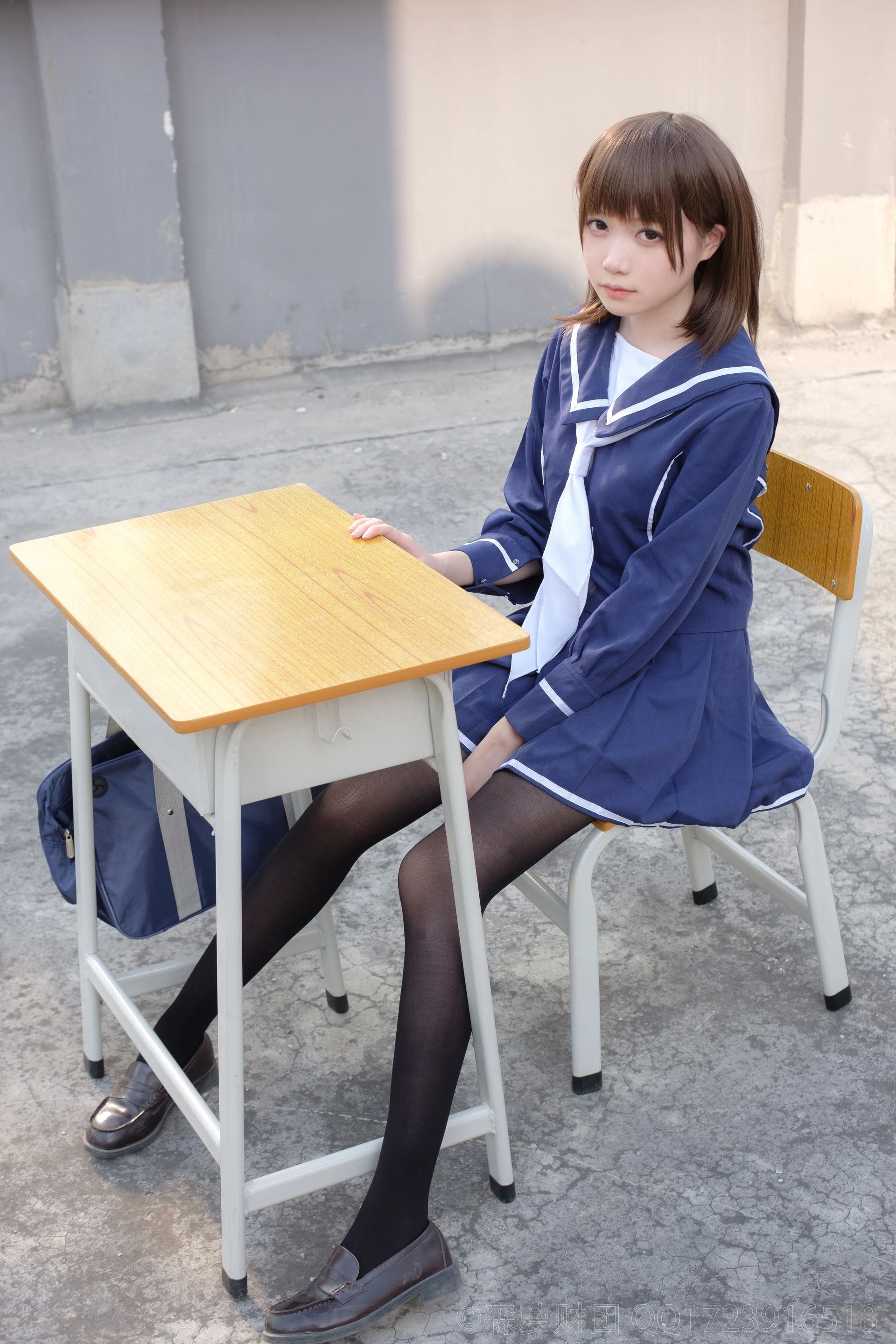 森萝财团 X-043 [110P1V-2.12G]Aika, 制服, 学生装, 森萝财团, 美腿, 黑丝