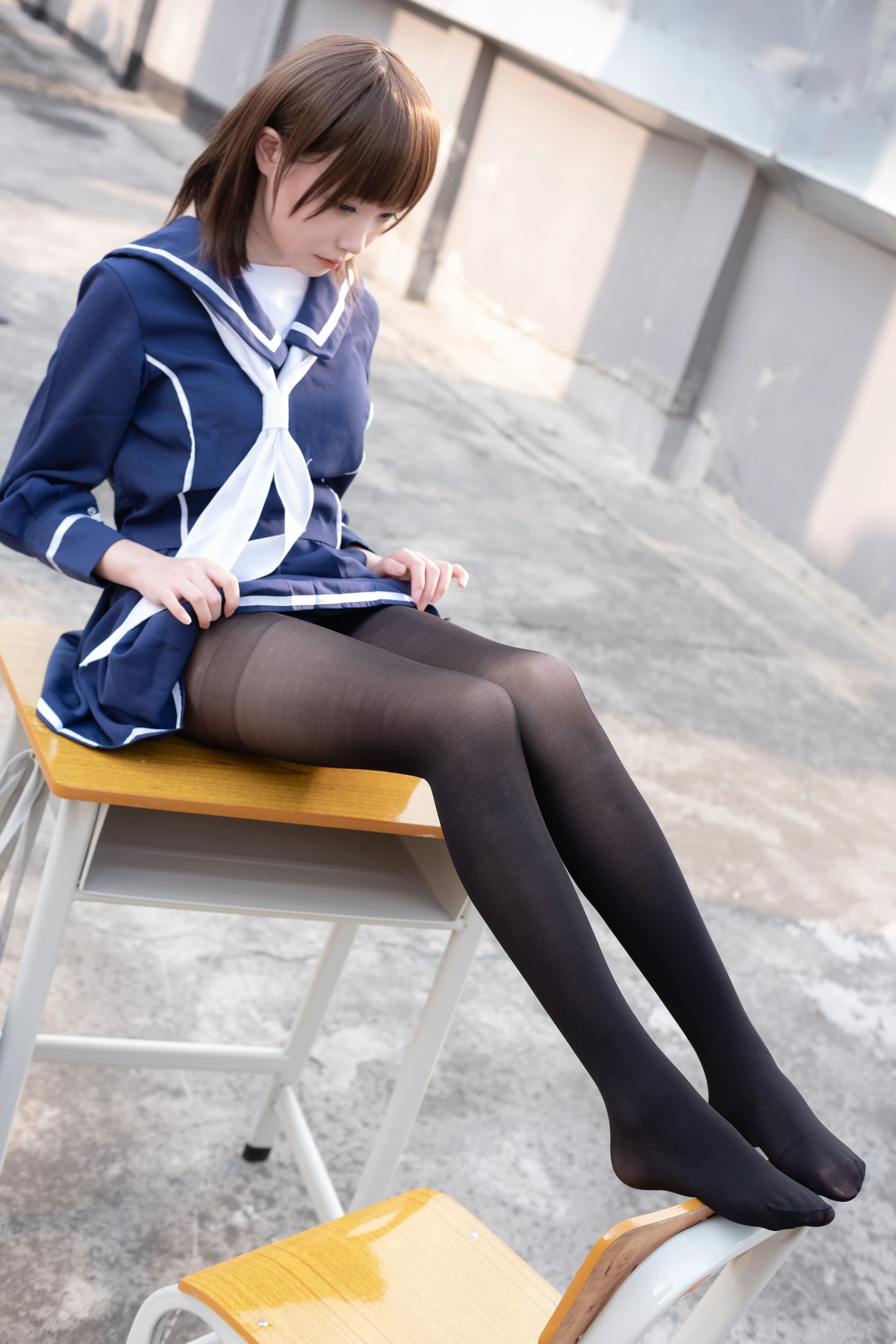 森萝财团 X-043 [110P1V-2.12G]Aika, 制服, 学生装, 森萝财团, 美腿, 黑丝