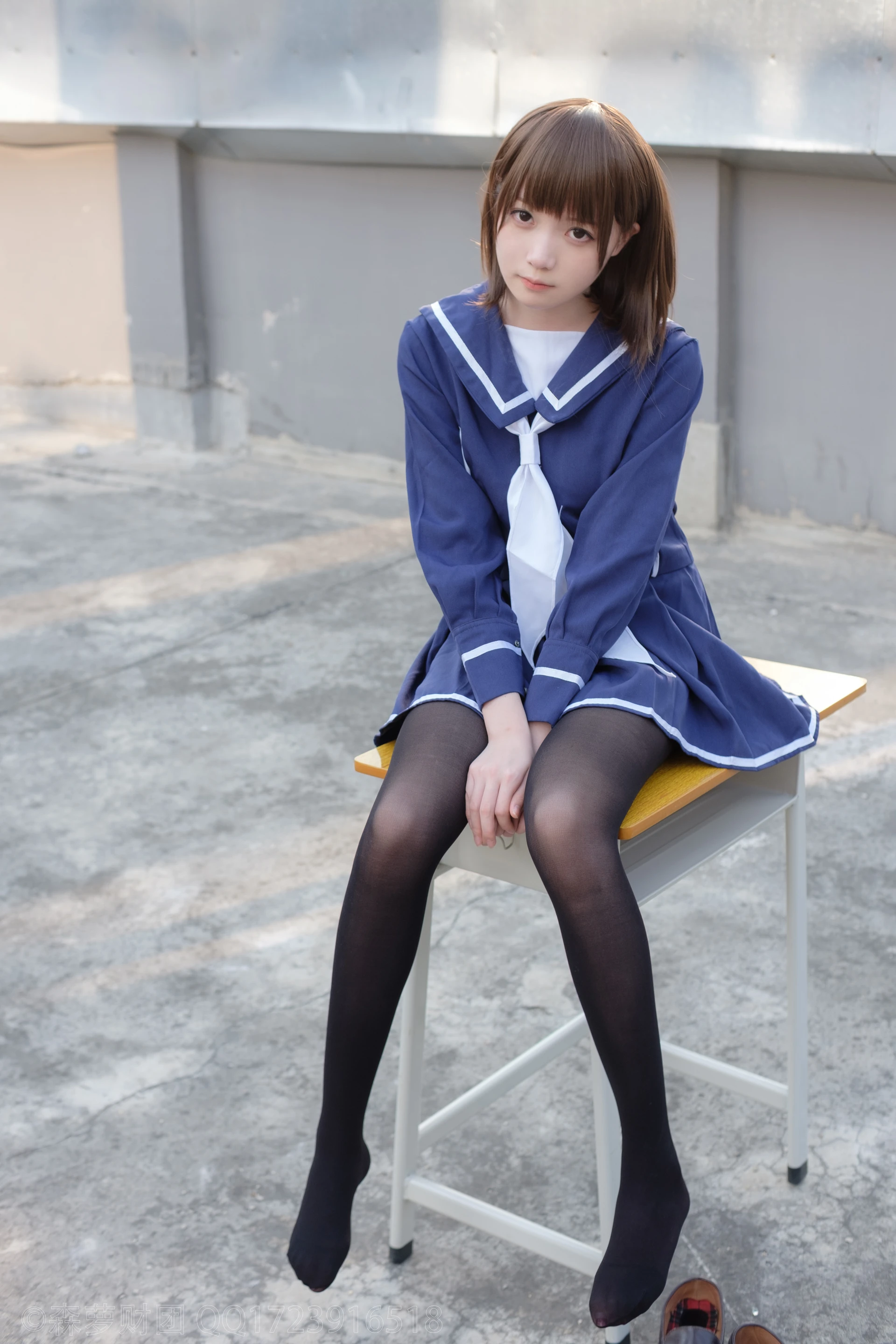 森萝财团 X-043 [110P1V-2.12G]Aika, 制服, 学生装, 森萝财团, 美腿, 黑丝