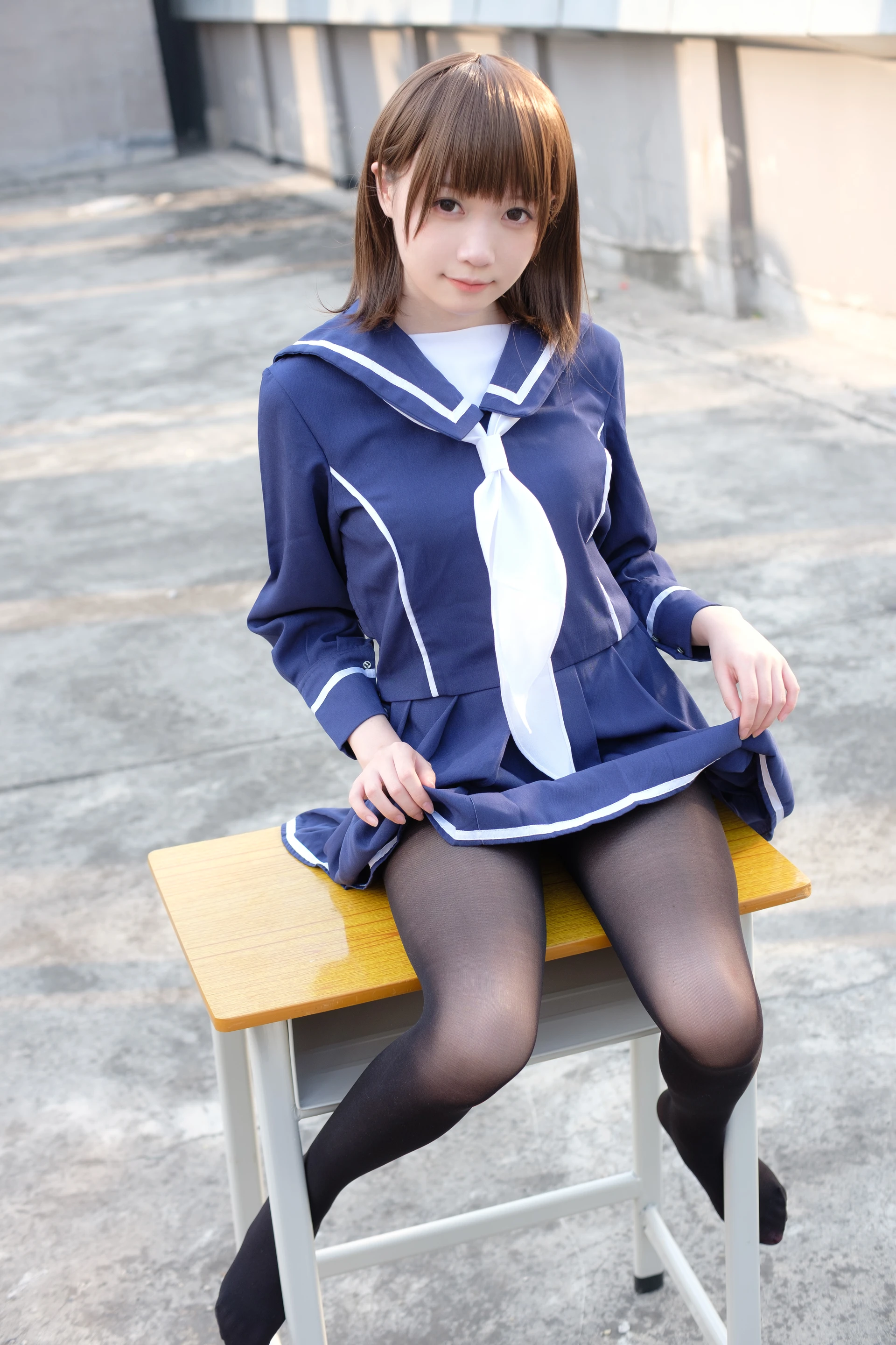 森萝财团 X-043 [110P1V-2.12G]Aika, 制服, 学生装, 森萝财团, 美腿, 黑丝