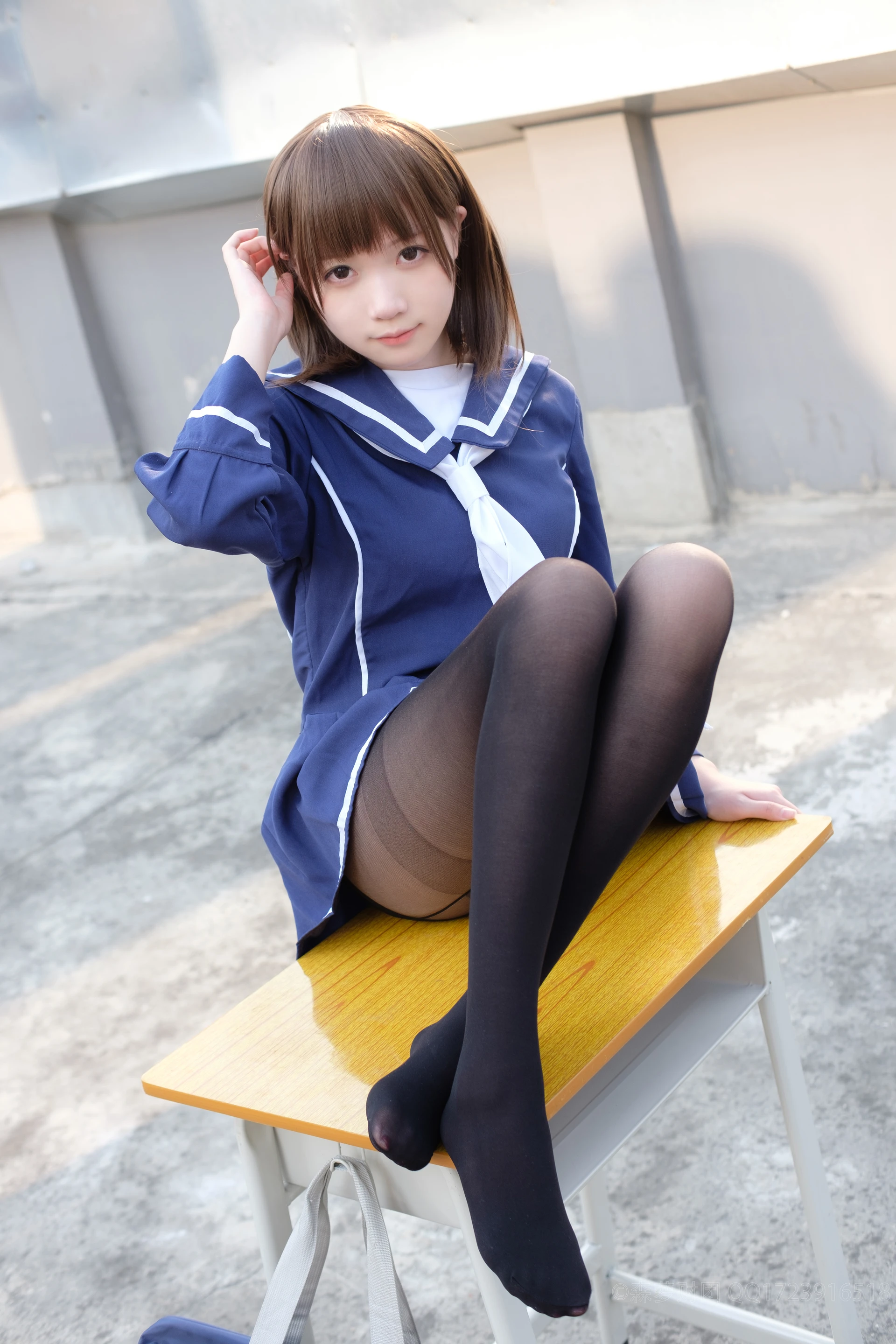 森萝财团 X-043 [110P1V-2.12G]Aika, 制服, 学生装, 森萝财团, 美腿, 黑丝