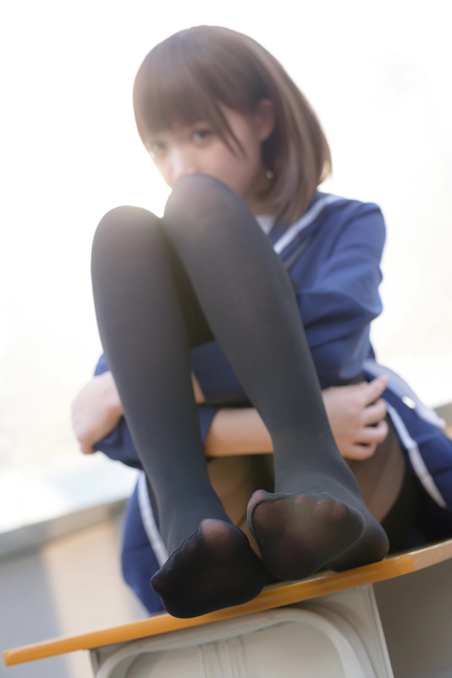 森萝财团 X-043 [110P1V-2.12G]Aika, 制服, 学生装, 森萝财团, 美腿, 黑丝