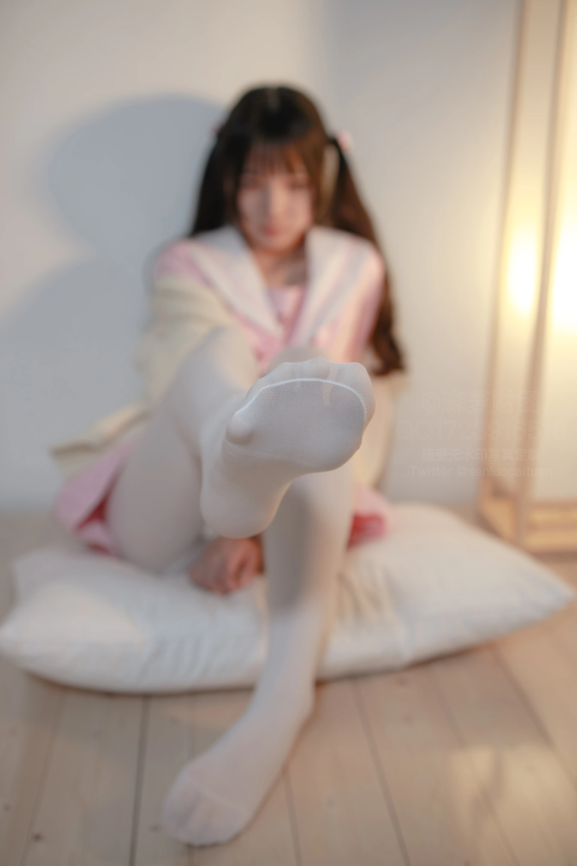 森萝财团 X-059 [97P1V-2.22G]可爱, 森萝财团, 白丝, 美腿, 美足