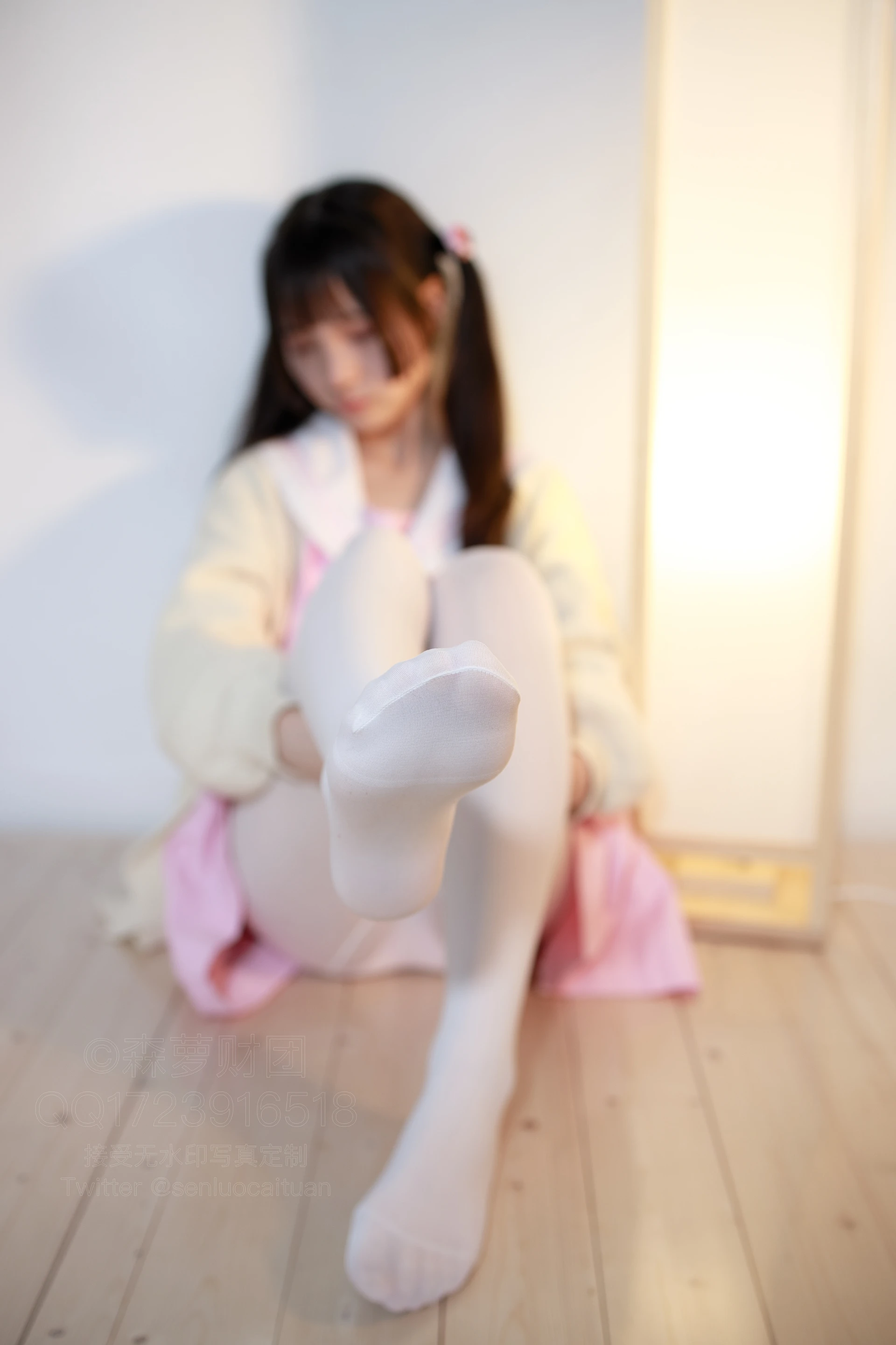 森萝财团 X-059 [97P1V-2.22G]可爱, 森萝财团, 白丝, 美腿, 美足
