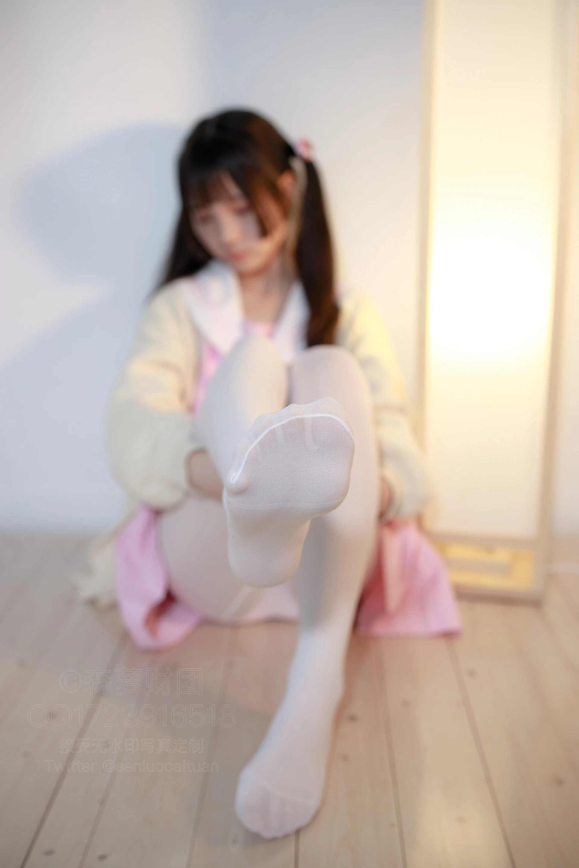 森萝财团 X-059 [97P1V-2.22G]可爱, 森萝财团, 白丝, 美腿, 美足
