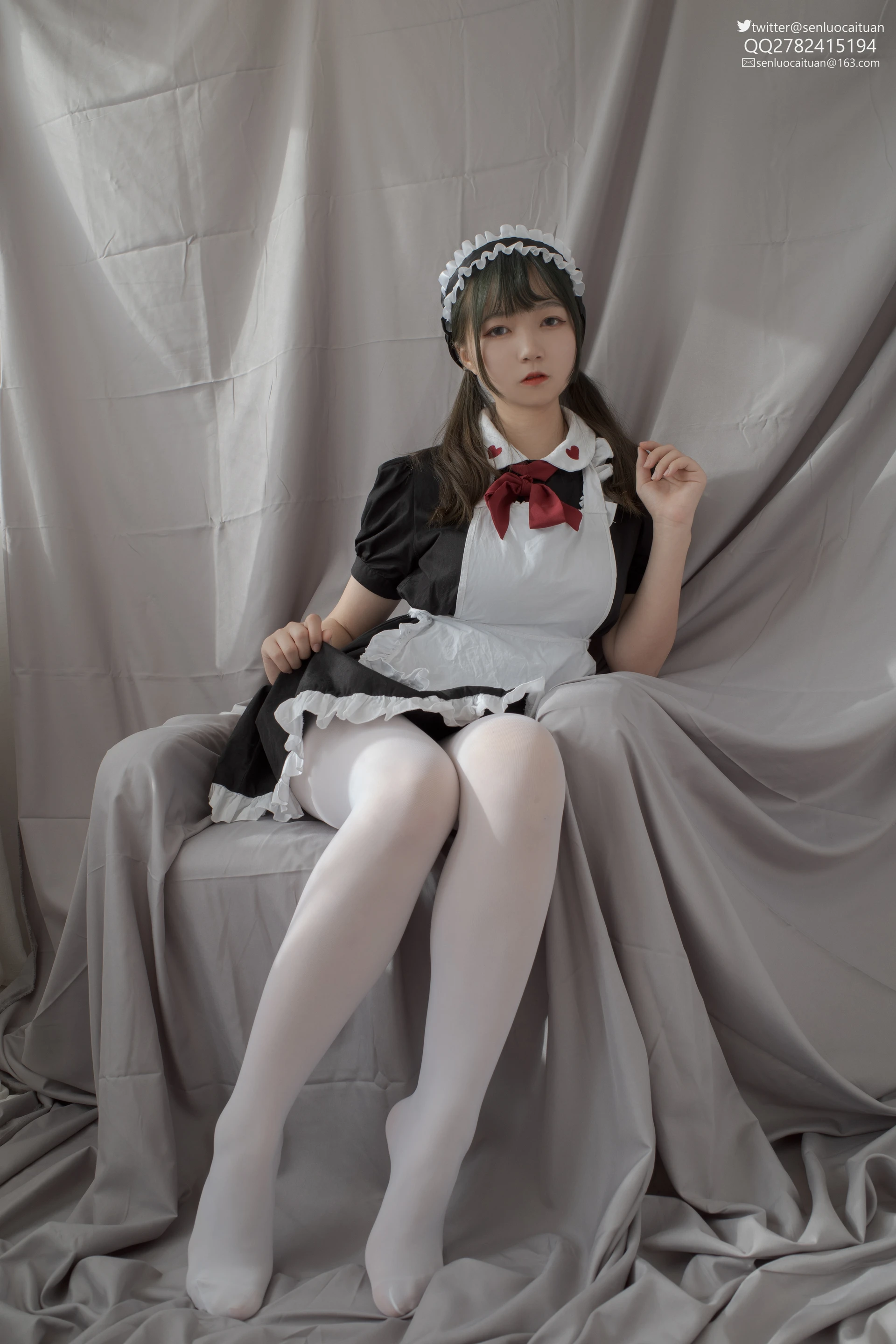 JKFUN GG-02 [101P1V-2.09G]JKFUN, 可爱, 女仆装, 森萝财团, 白丝, 美腿