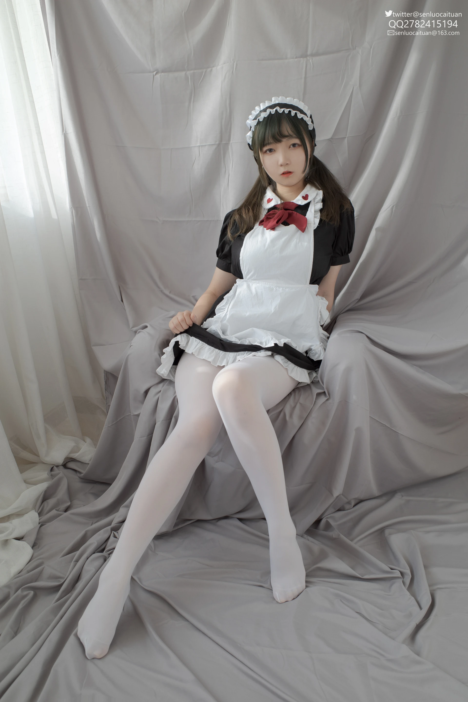JKFUN GG-02 [101P1V-2.09G]JKFUN, 可爱, 女仆装, 森萝财团, 白丝, 美腿