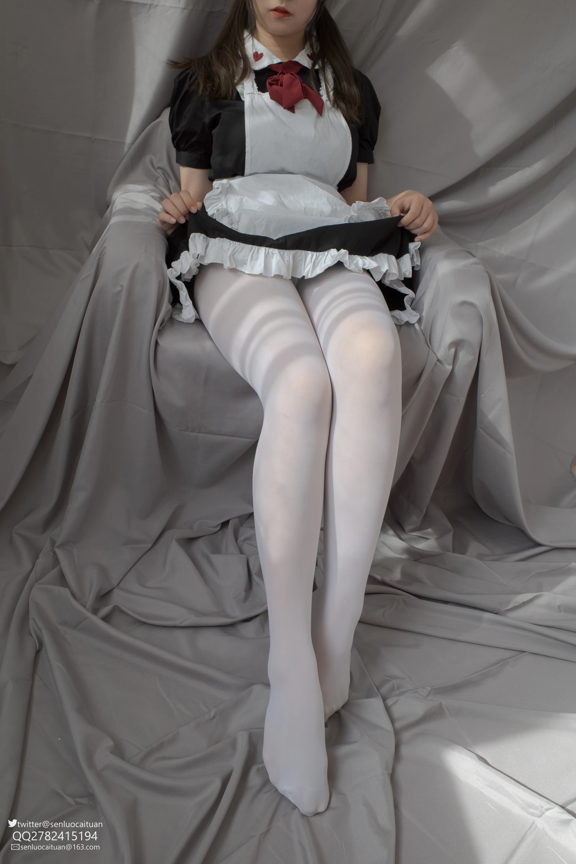 JKFUN GG-02 [101P1V-2.09G]JKFUN, 可爱, 女仆装, 森萝财团, 白丝, 美腿