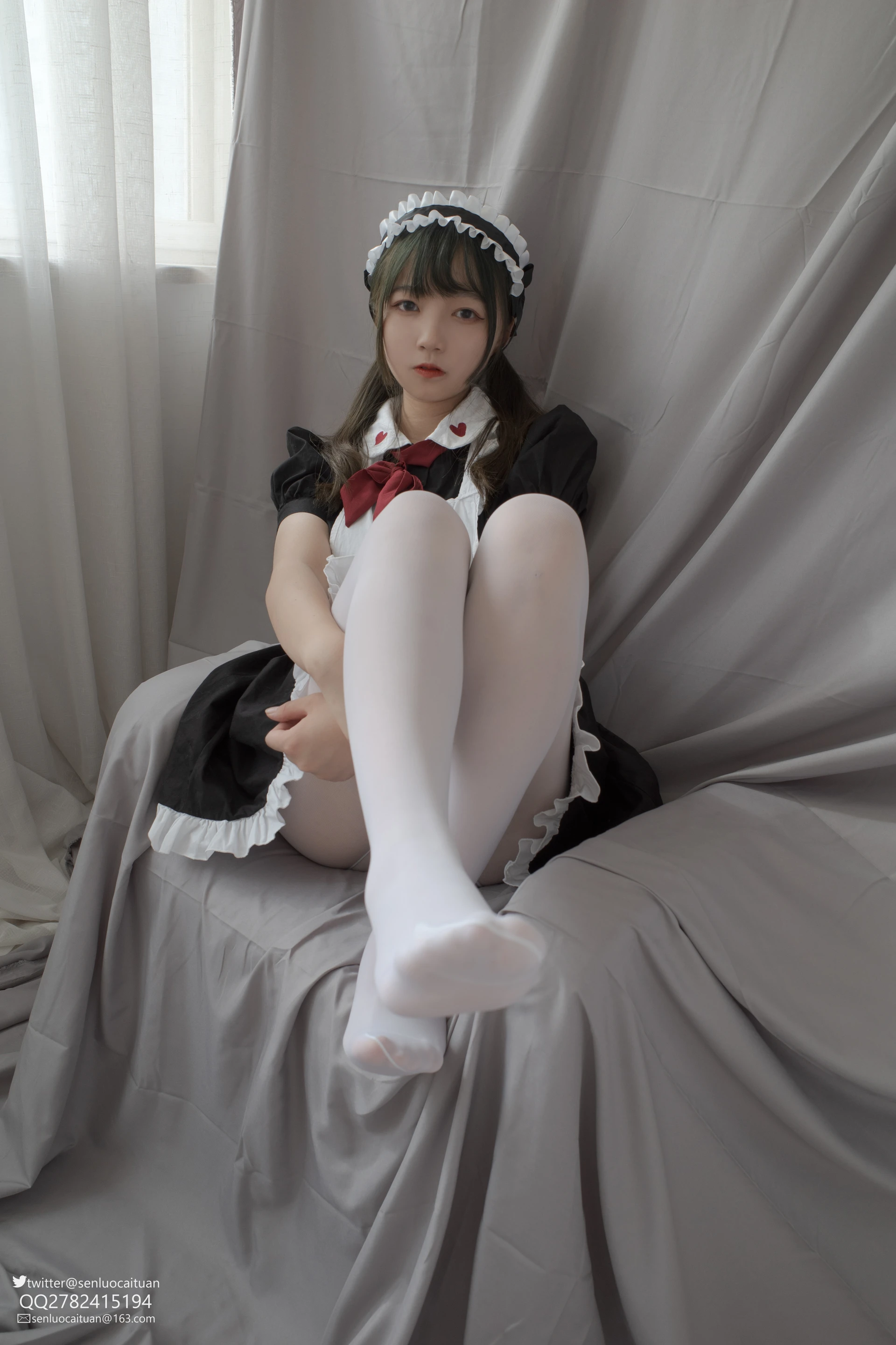 JKFUN GG-02 [101P1V-2.09G]JKFUN, 可爱, 女仆装, 森萝财团, 白丝, 美腿