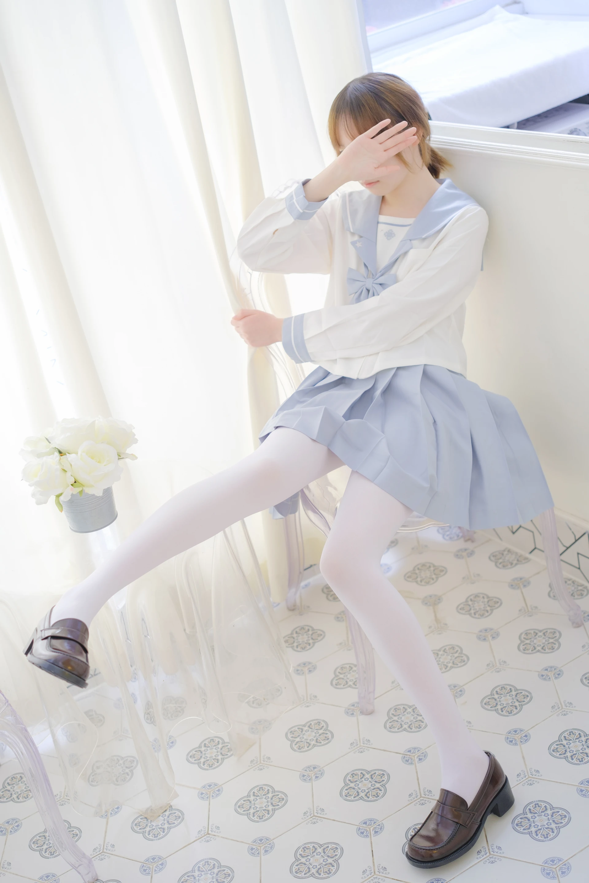 森萝财团 内部VIP系列 微风-04 白丝蓝白JK制服 [102P1V-3.3G]