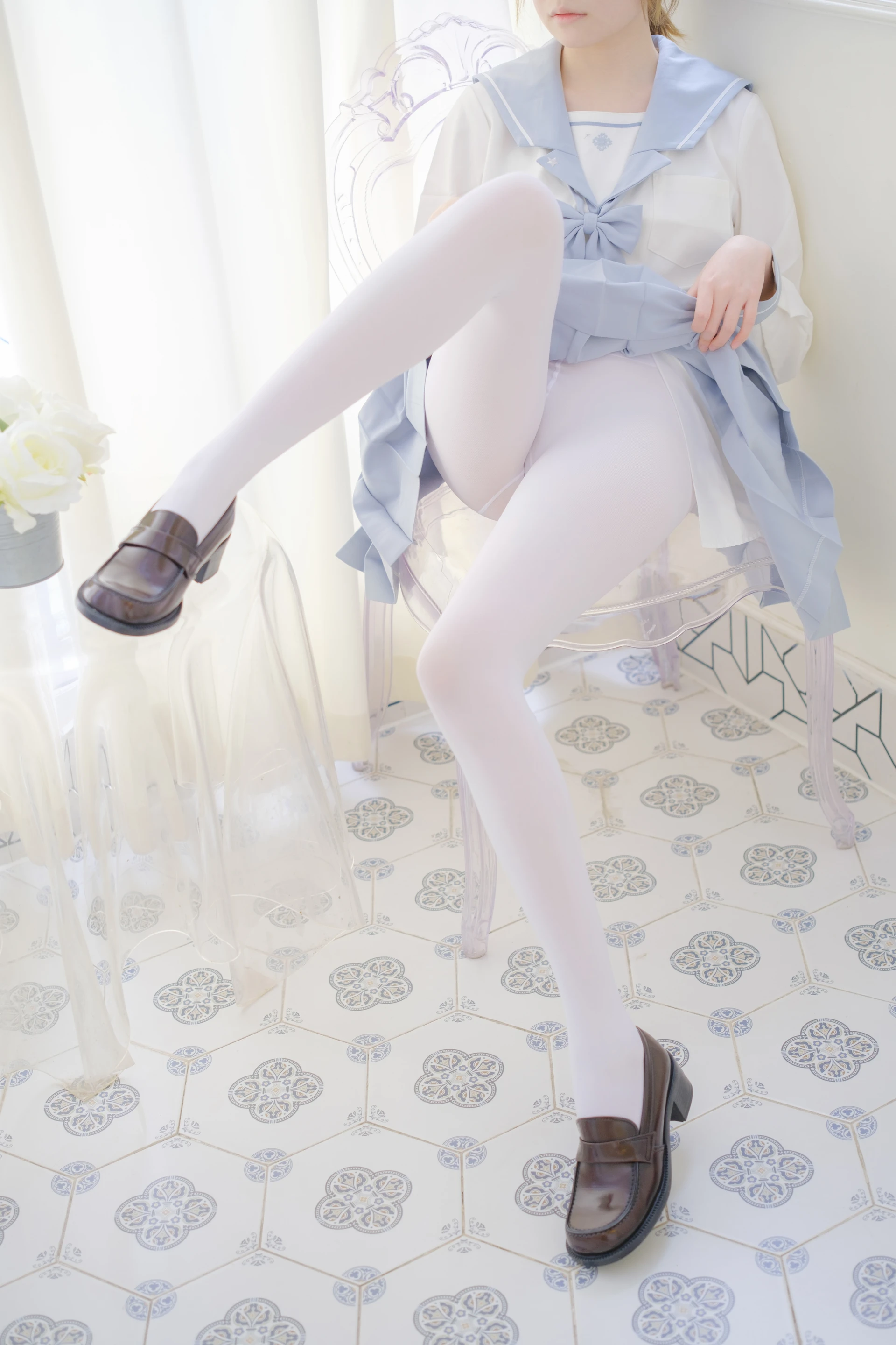 森萝财团 内部VIP系列 微风-04 白丝蓝白JK制服 [102P1V-3.3G]