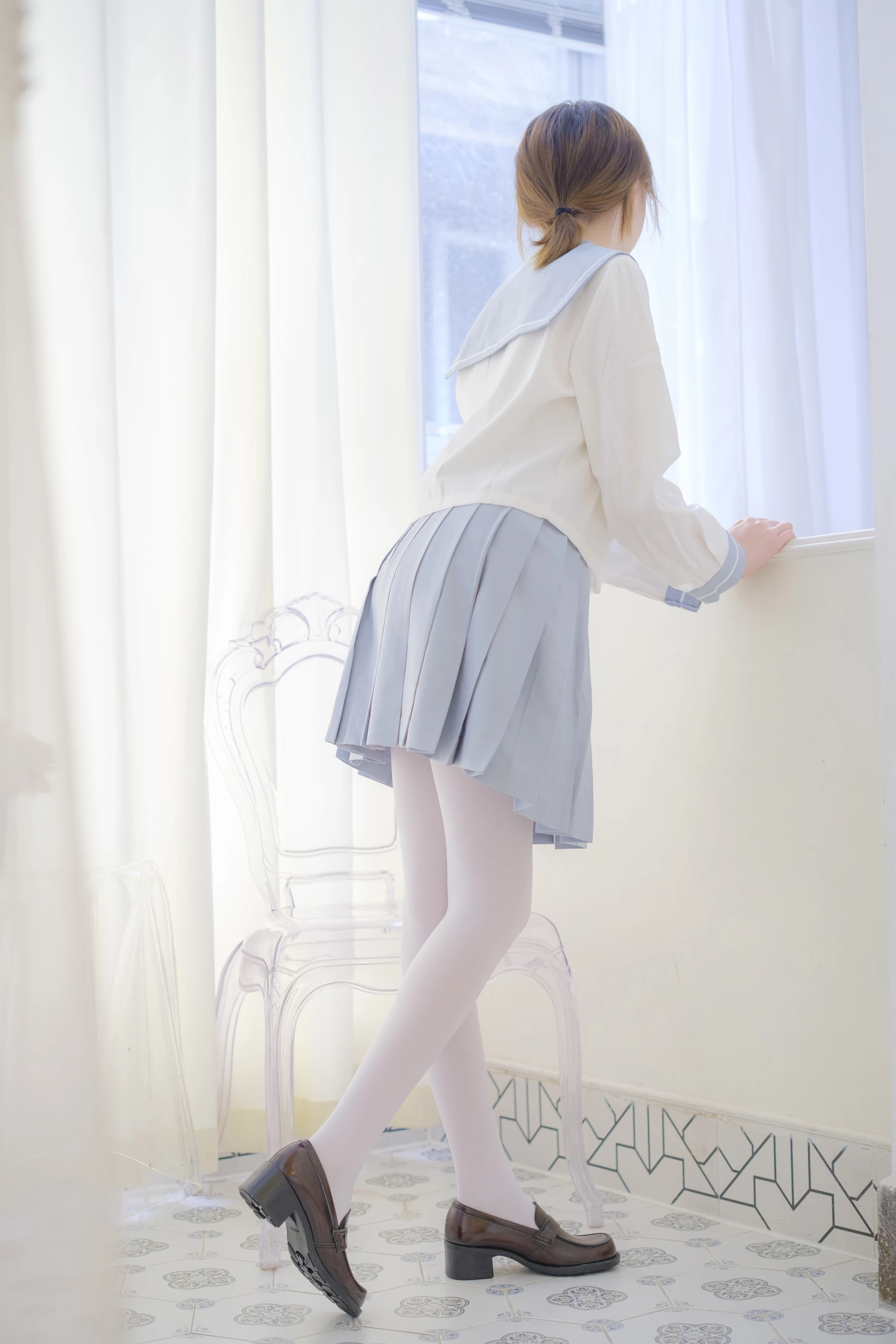 森萝财团 内部VIP系列 微风-04 白丝蓝白JK制服 [102P1V-3.3G]