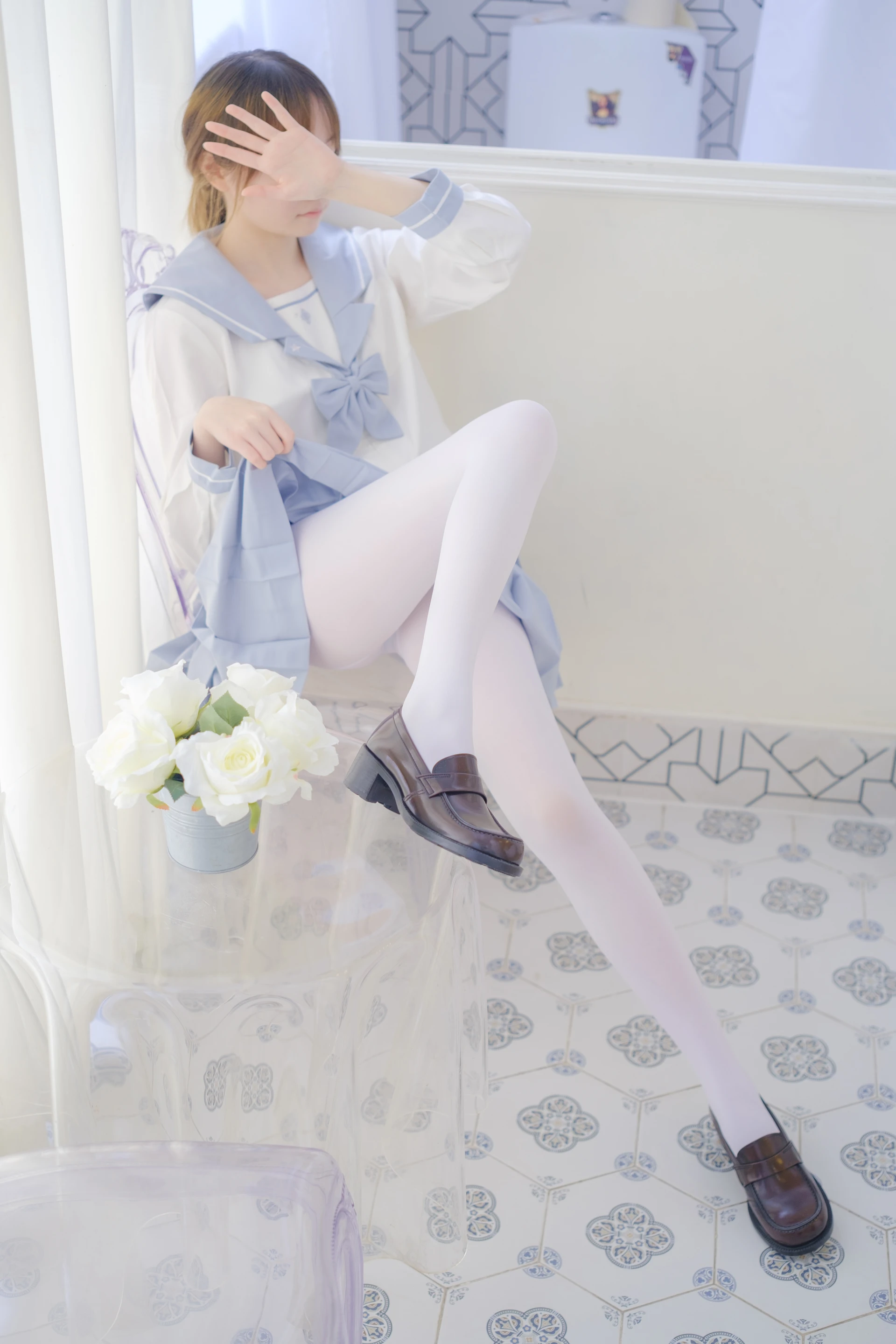 森萝财团 内部VIP系列 微风-04 白丝蓝白JK制服 [102P1V-3.3G]