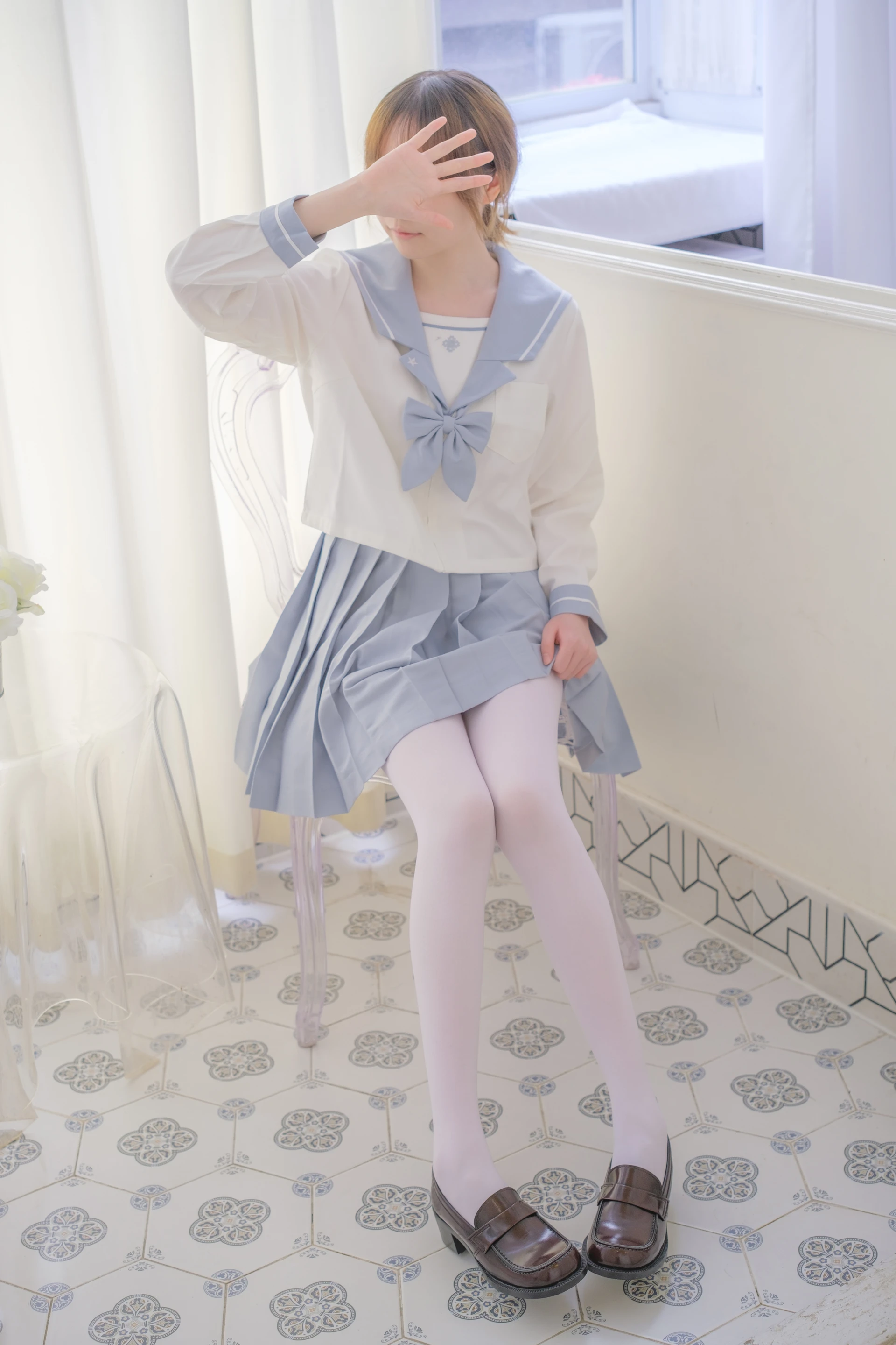 森萝财团 内部VIP系列 微风-04 白丝蓝白JK制服 [102P1V-3.3G]