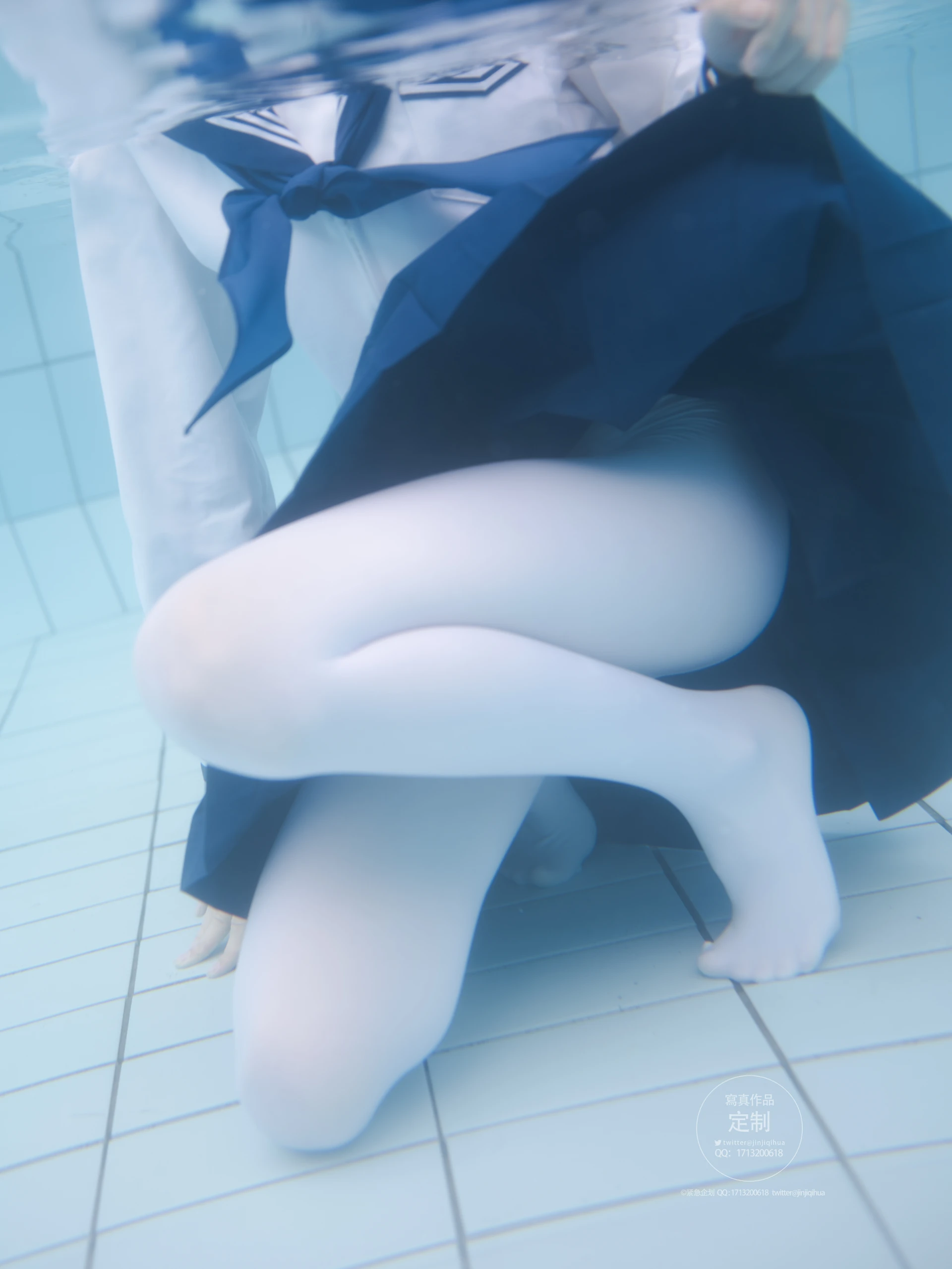 紧急企划 Y-003 咦咿yiyiyiyiyi 水下超唯美白丝jk [88P1V-1.14G]JK, 咦咿yiyiyiyiyi, 白丝, 紧急企划, 美腿, 美足