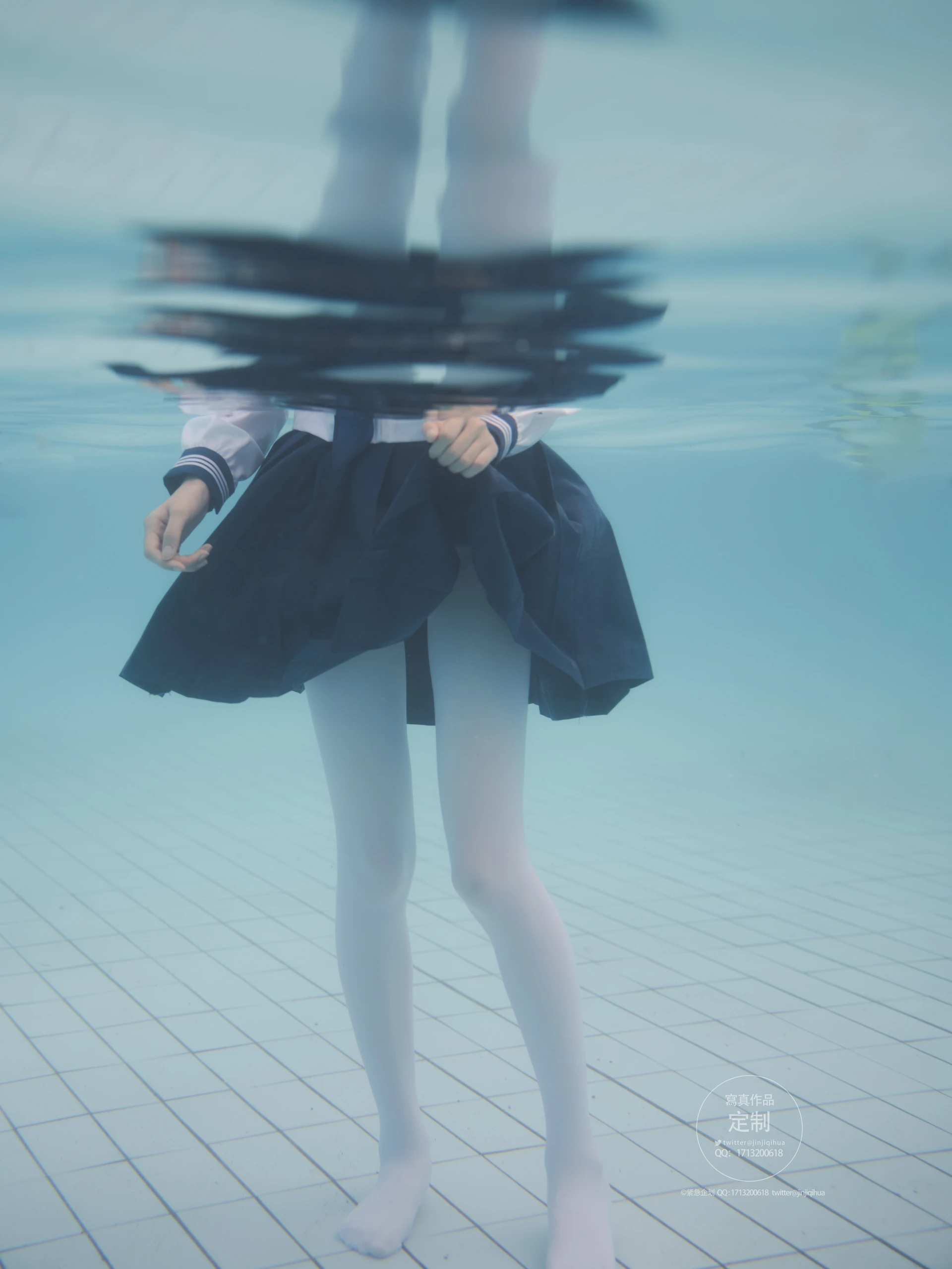 紧急企划 Y-003 咦咿yiyiyiyiyi 水下超唯美白丝jk [88P1V-1.14G]JK, 咦咿yiyiyiyiyi, 白丝, 紧急企划, 美腿, 美足