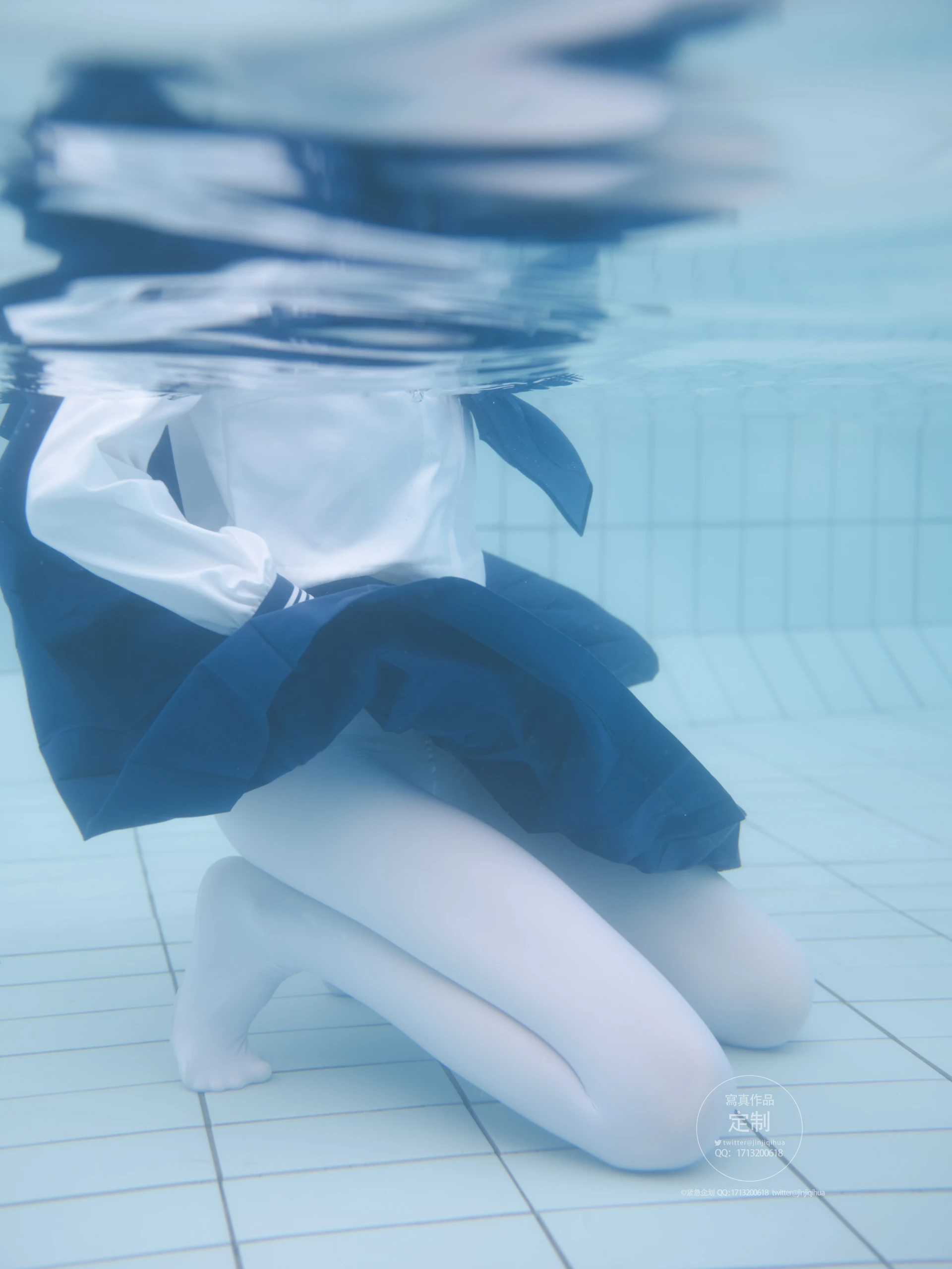 紧急企划 Y-003 咦咿yiyiyiyiyi 水下超唯美白丝jk [88P1V-1.14G]JK, 咦咿yiyiyiyiyi, 白丝, 紧急企划, 美腿, 美足