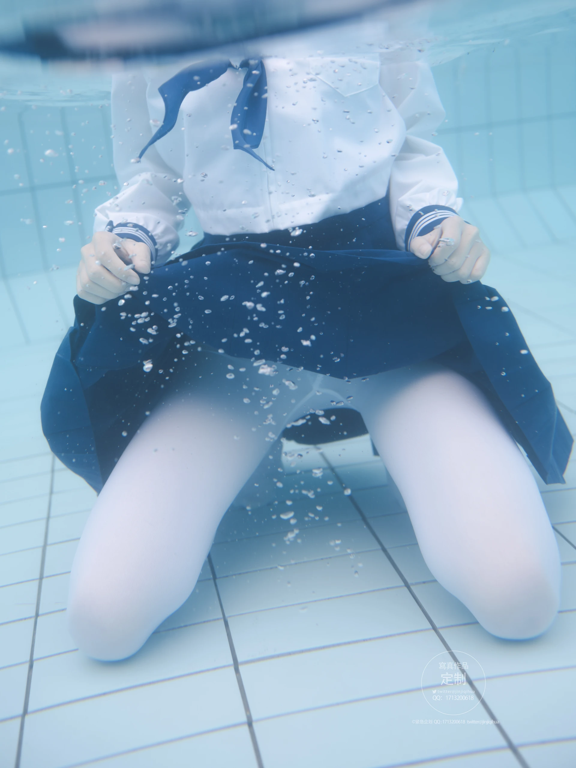 紧急企划 Y-003 咦咿yiyiyiyiyi 水下超唯美白丝jk [88P1V-1.14G]JK, 咦咿yiyiyiyiyi, 白丝, 紧急企划, 美腿, 美足