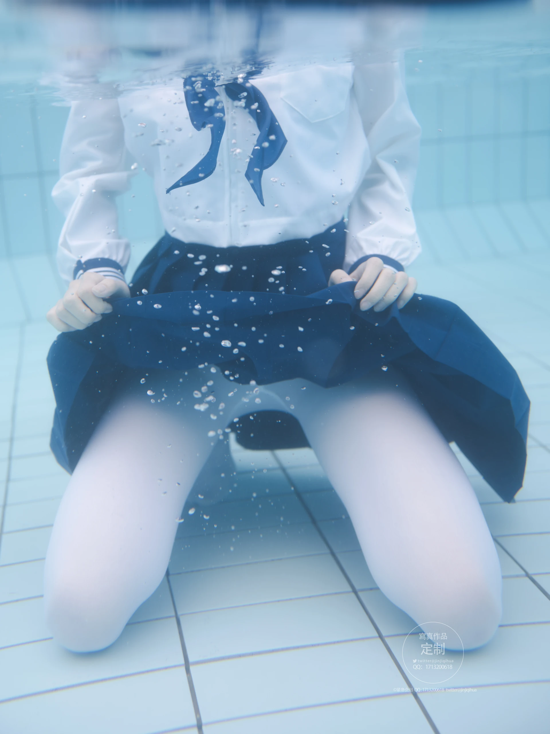 紧急企划 Y-003 咦咿yiyiyiyiyi 水下超唯美白丝jk [88P1V-1.14G]JK, 咦咿yiyiyiyiyi, 白丝, 紧急企划, 美腿, 美足