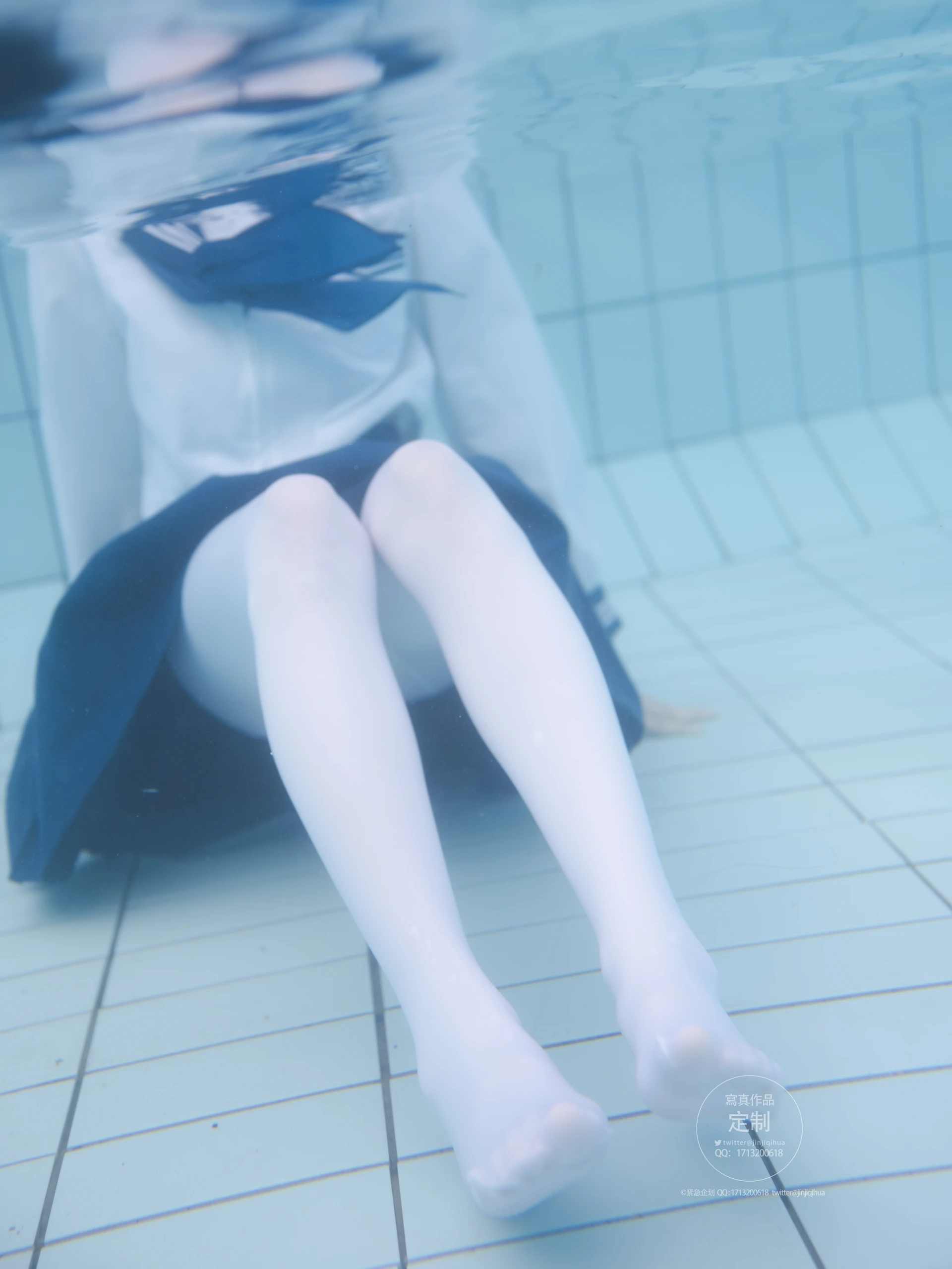 紧急企划 Y-003 咦咿yiyiyiyiyi 水下超唯美白丝jk [88P1V-1.14G]JK, 咦咿yiyiyiyiyi, 白丝, 紧急企划, 美腿, 美足