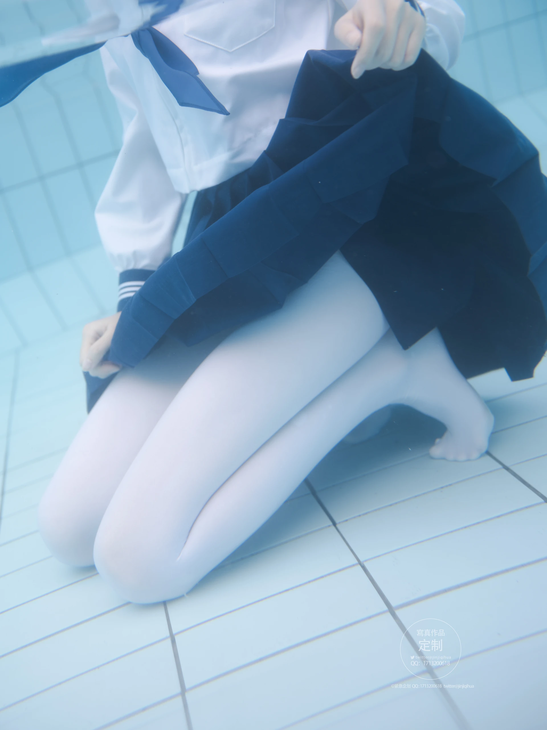 紧急企划 Y-003 咦咿yiyiyiyiyi 水下超唯美白丝jk [88P1V-1.14G]JK, 咦咿yiyiyiyiyi, 白丝, 紧急企划, 美腿, 美足