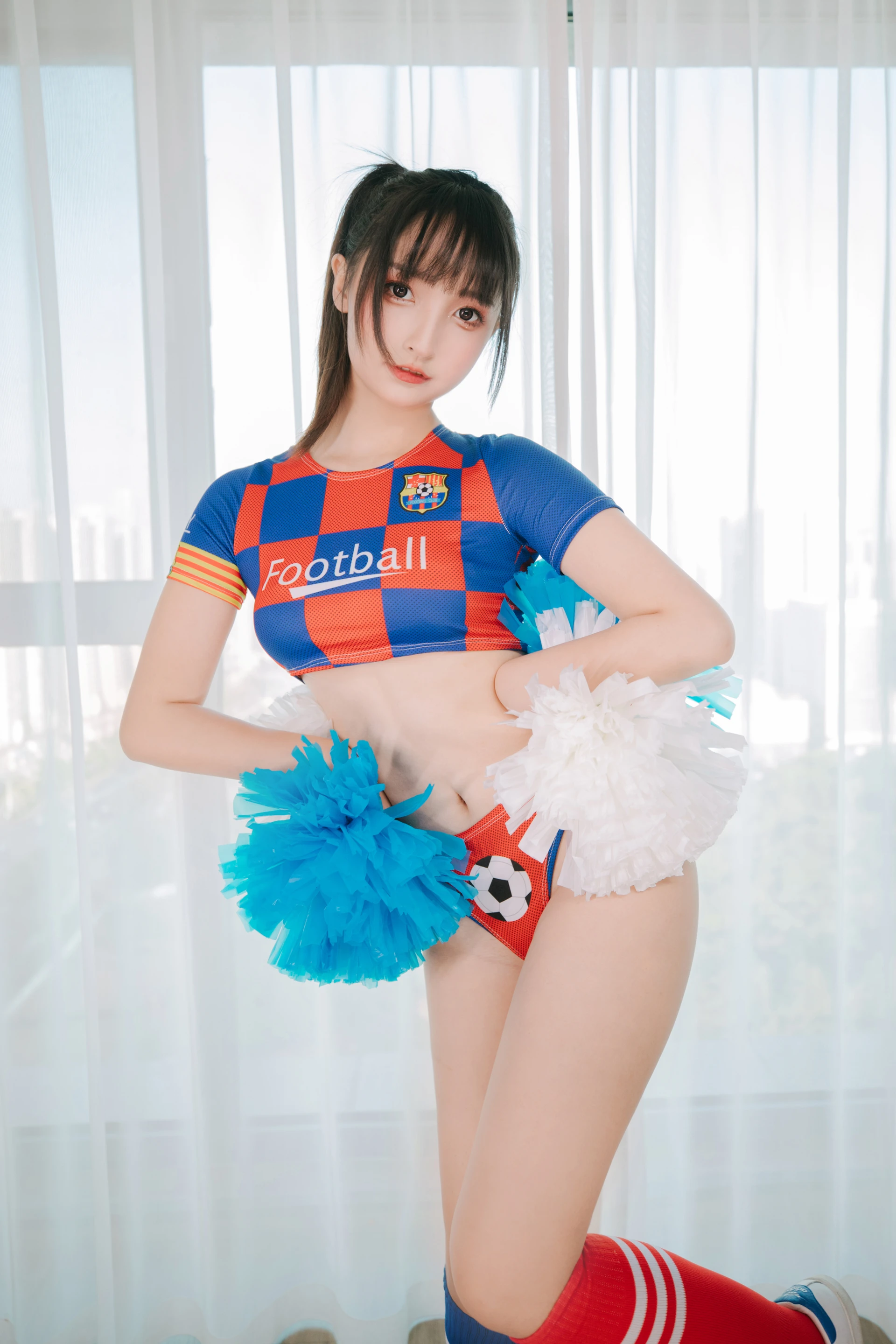 神楽坂真冬 第三季 序号32：《ハーフタイム》啦啦队少女 [150P2V-561MB]体操服, 内衣, 双马尾, 白丝, 神楽坂真冬, 美腿, 美足