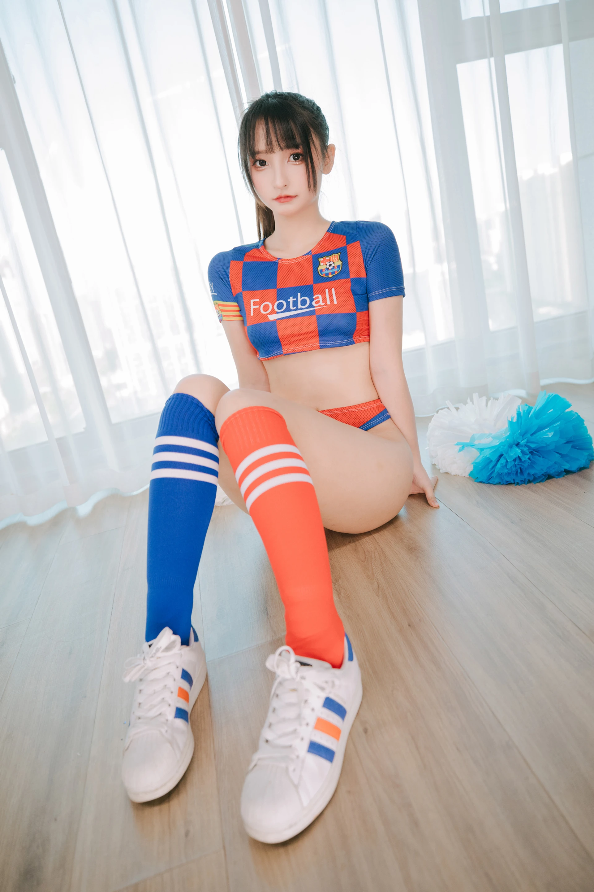 神楽坂真冬 第三季 序号32：《ハーフタイム》啦啦队少女 [150P2V-561MB]体操服, 内衣, 双马尾, 白丝, 神楽坂真冬, 美腿, 美足