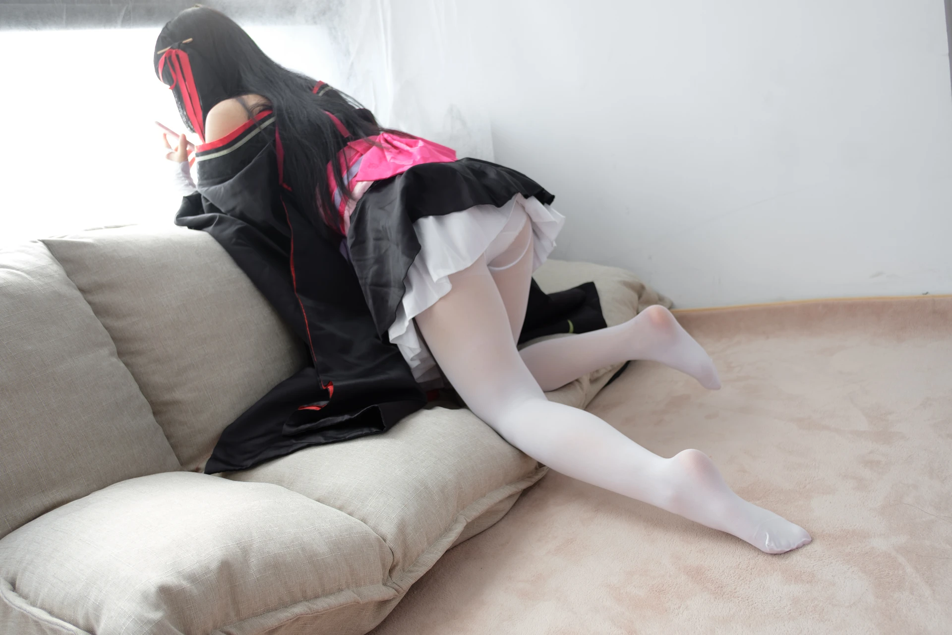 爱花写真 ALPHA-004 [75P-699M]COS, 森萝财团, 爱花写真, 白丝, 美腿