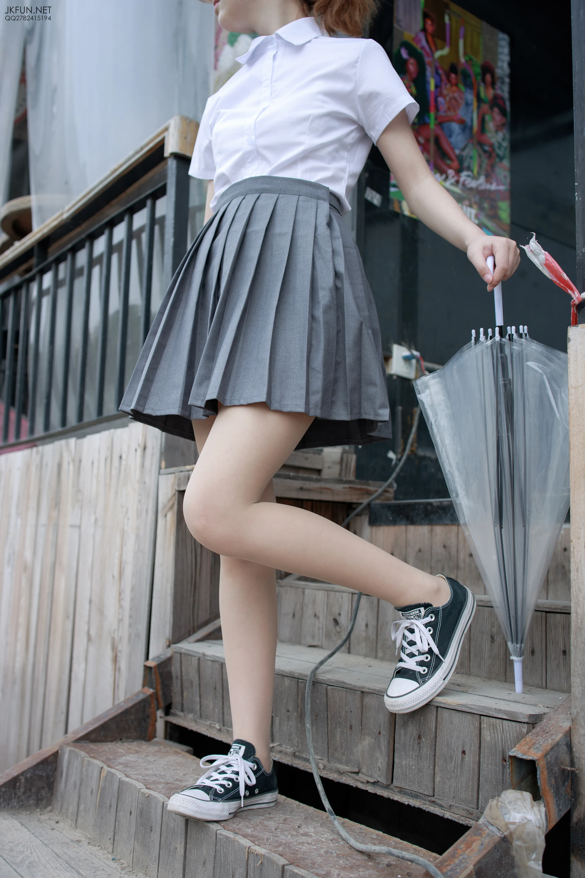 JKFUN-005 [116P1V-2.59G]JKFUN, 制服, 可爱, 学生装, 森萝财团, 白丝, 美腿